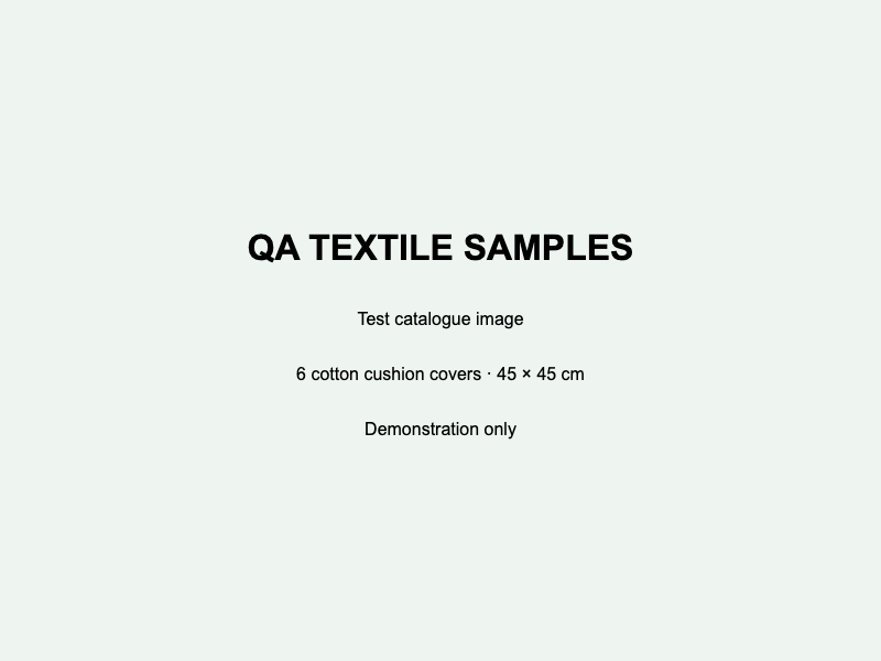 Cotton sample service flyer