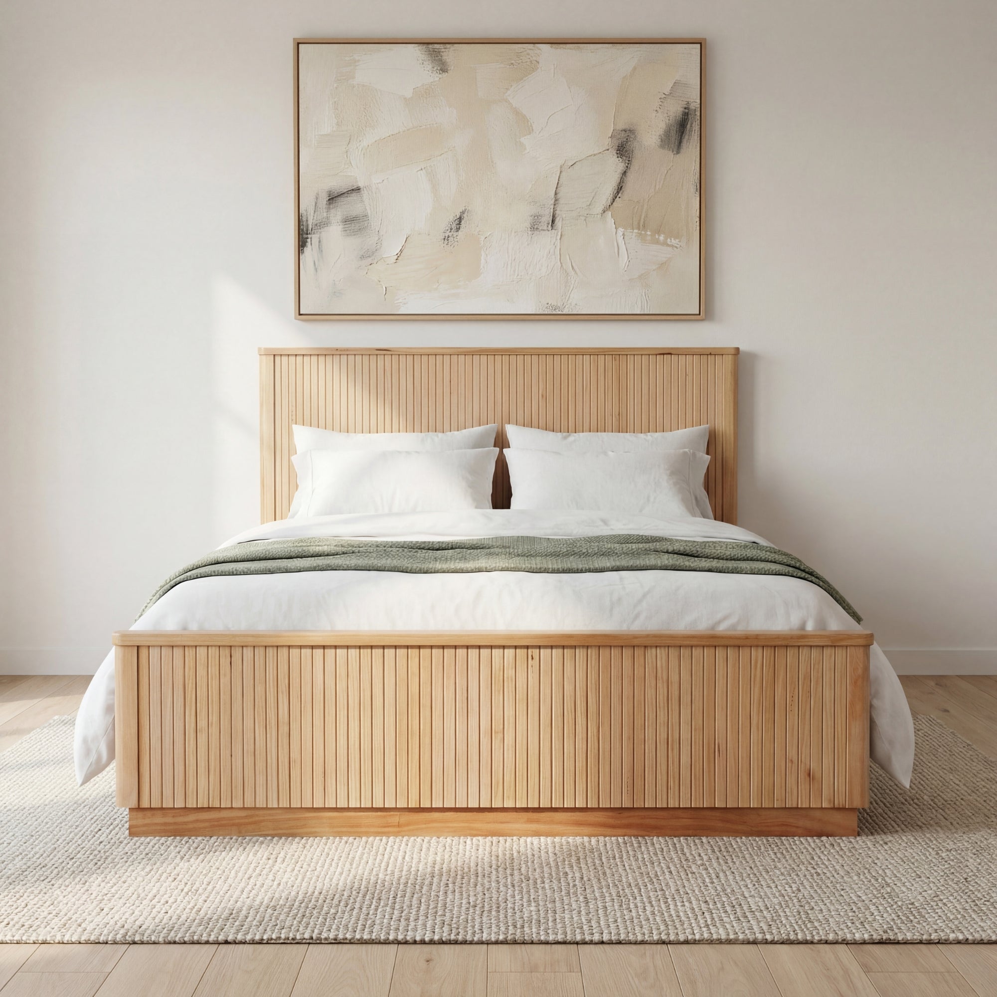 Arushi Queen Bed Frame Natural