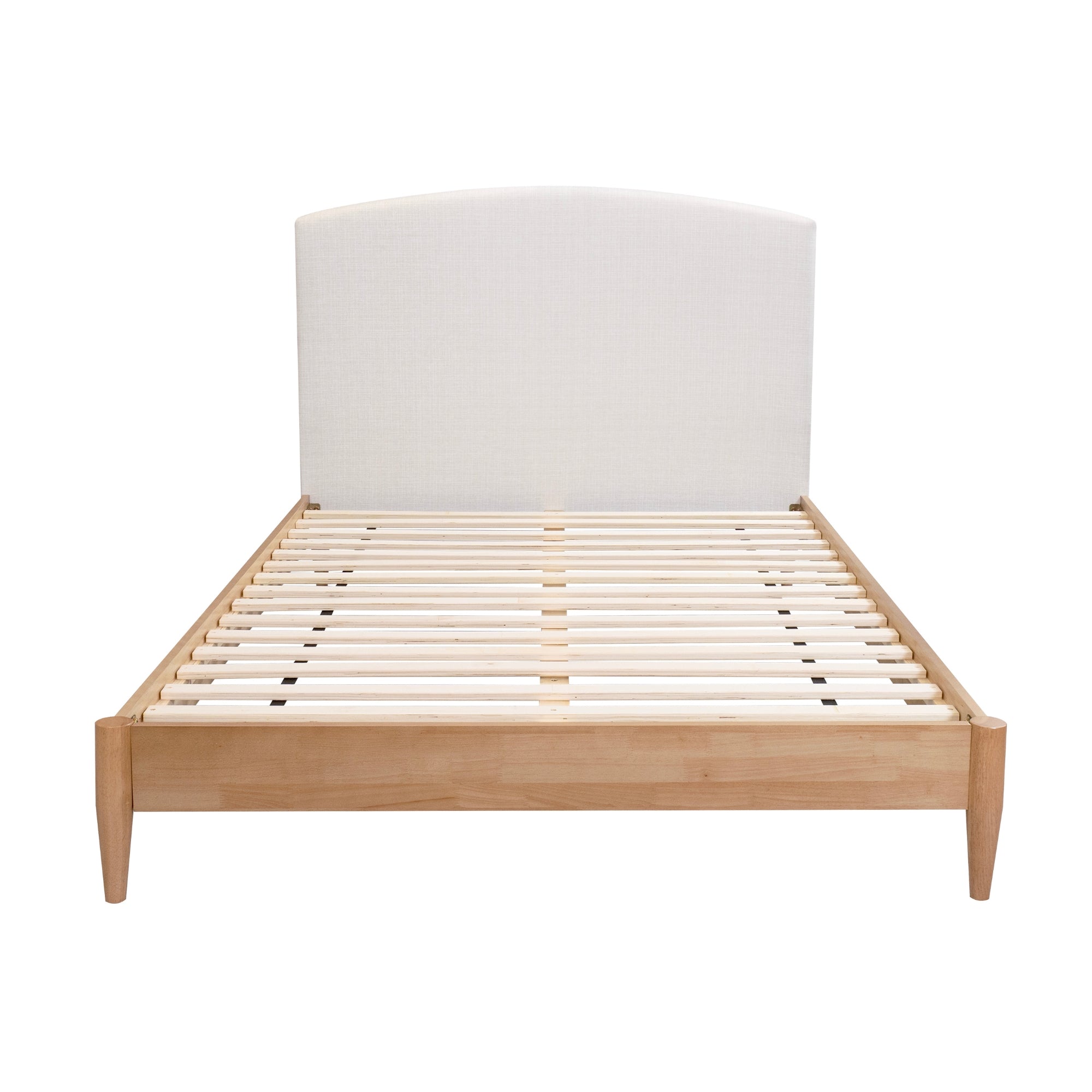 Tammy Queen Bed Frame USB Port Oak Grey