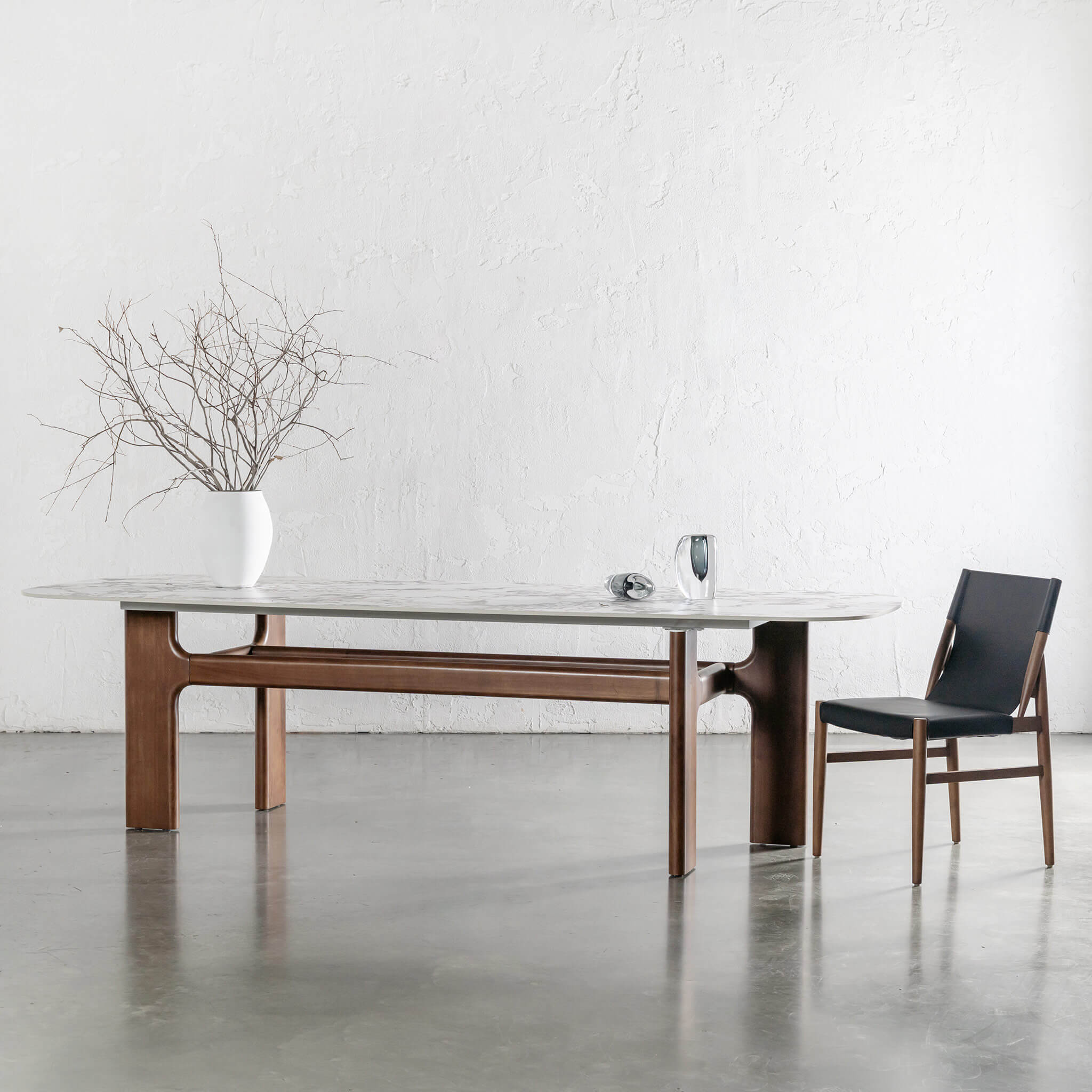Montagna Ceramica Dining Table – Bulgari Marble Autumnal Warm
