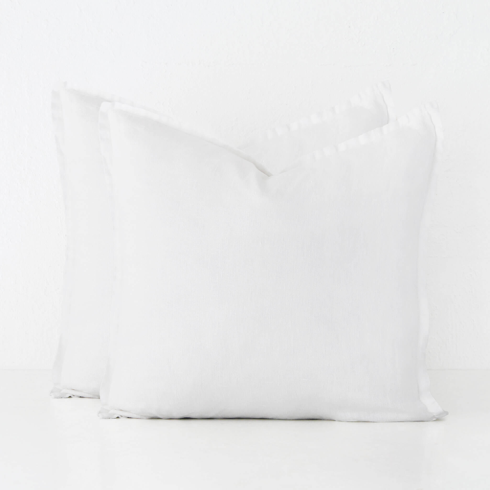French Linen Cushion Bundle X2 – Casper White