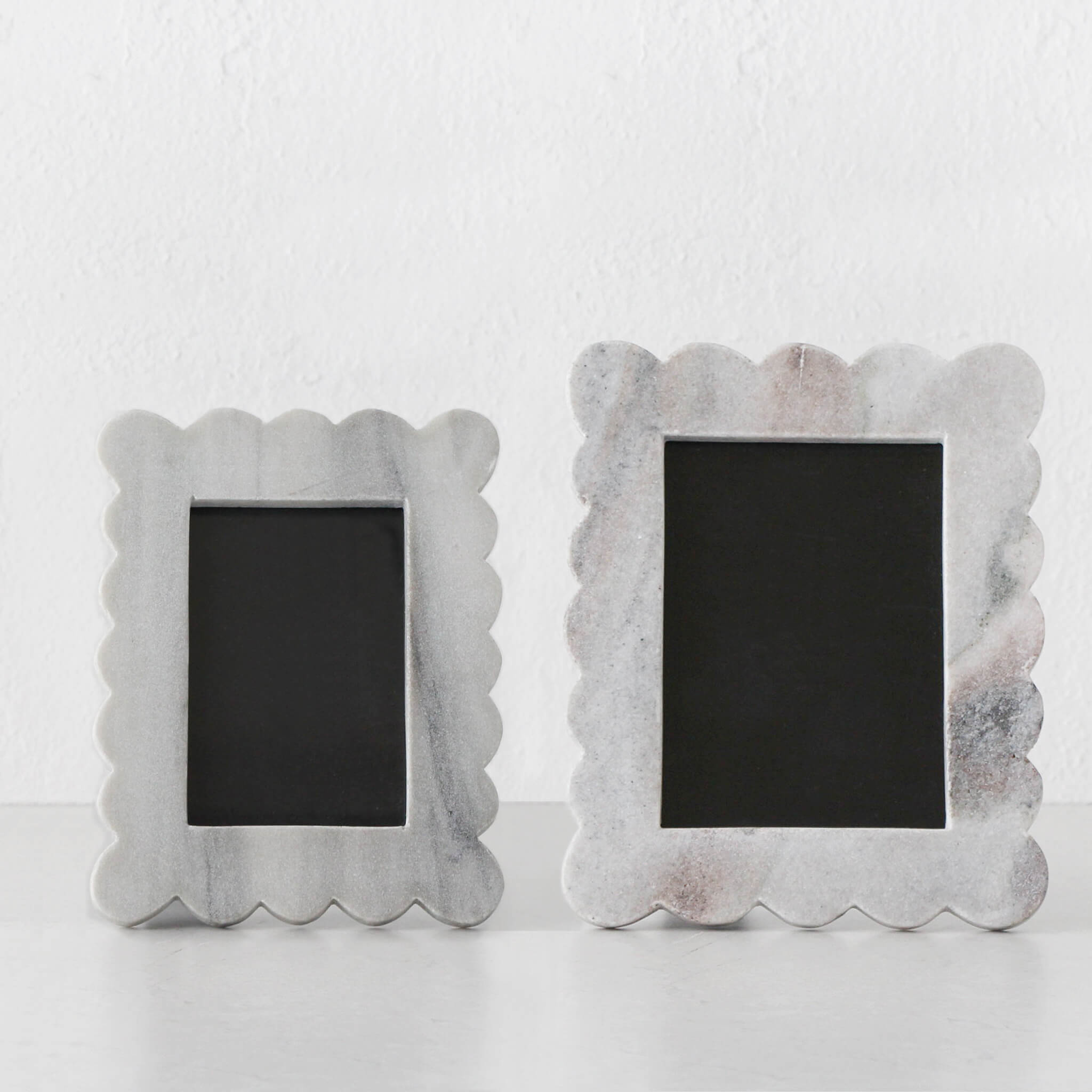 Arlet Marble Photo Frame Bundle X2 – Ash Grey Marble