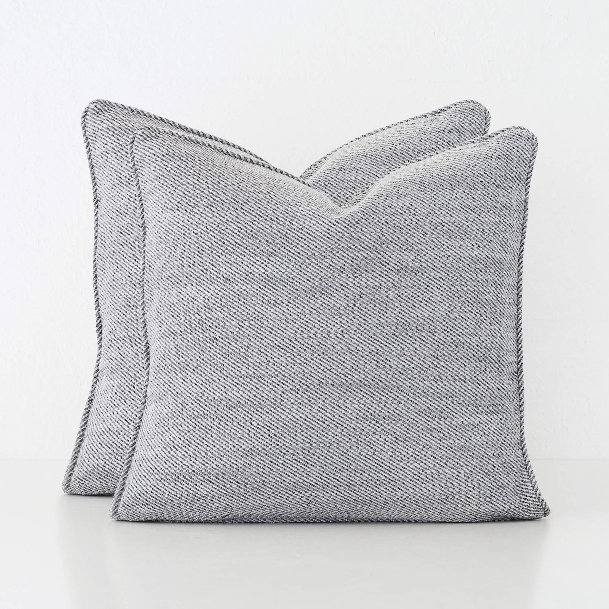 Bezier Herringbone Cushion Bundle X2 – Flooded Gum Grey