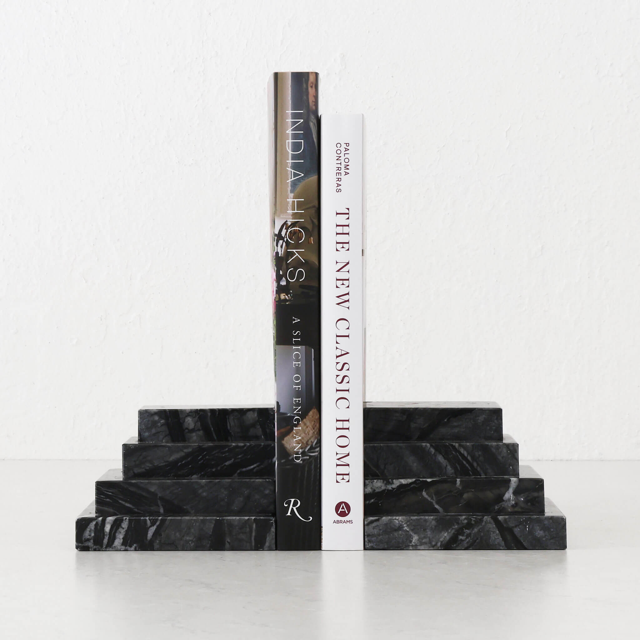 Camero Marble Bookends – Emas Dark Grey Marble