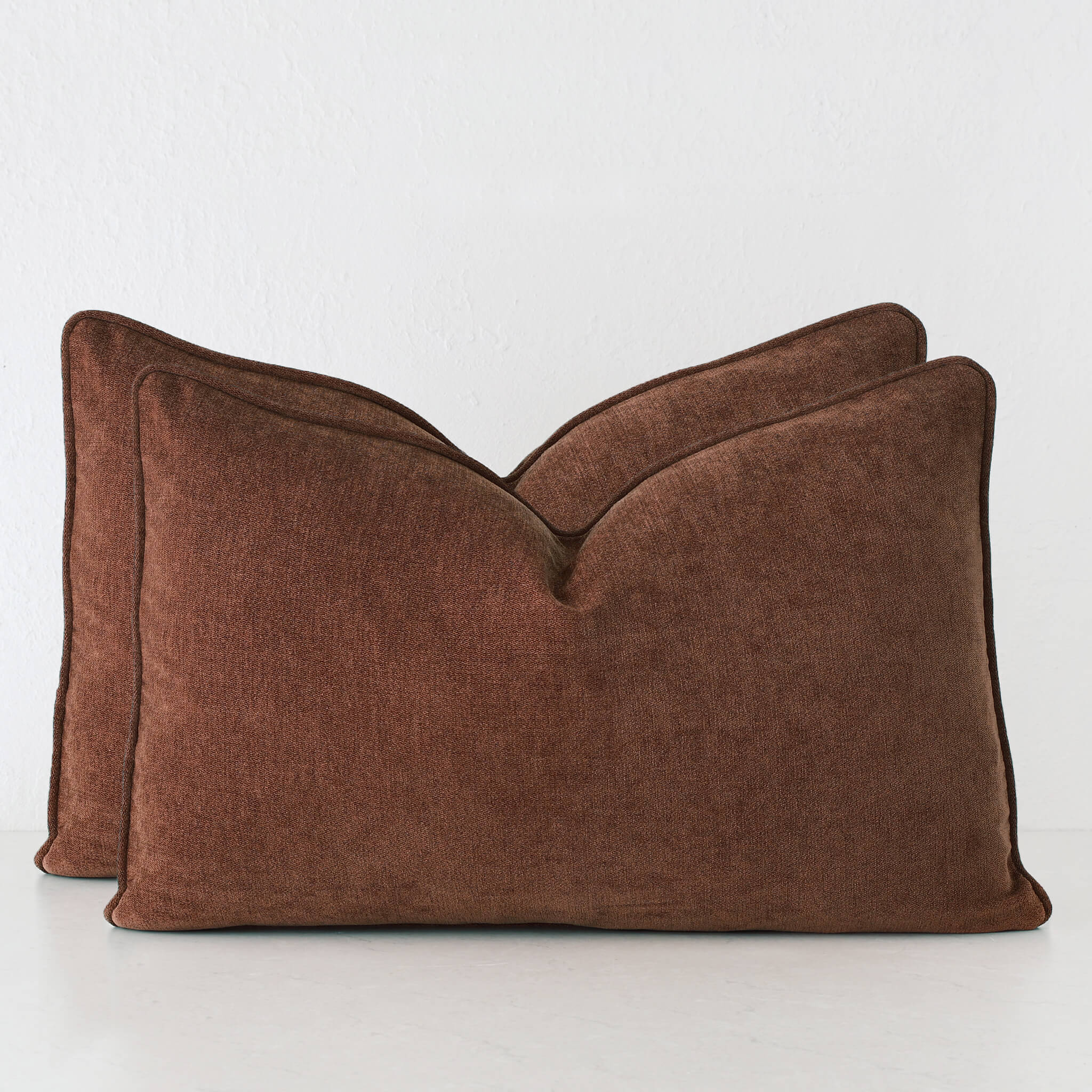 Carson Cushion Bundle X2 – Terra Rust Textured Velour