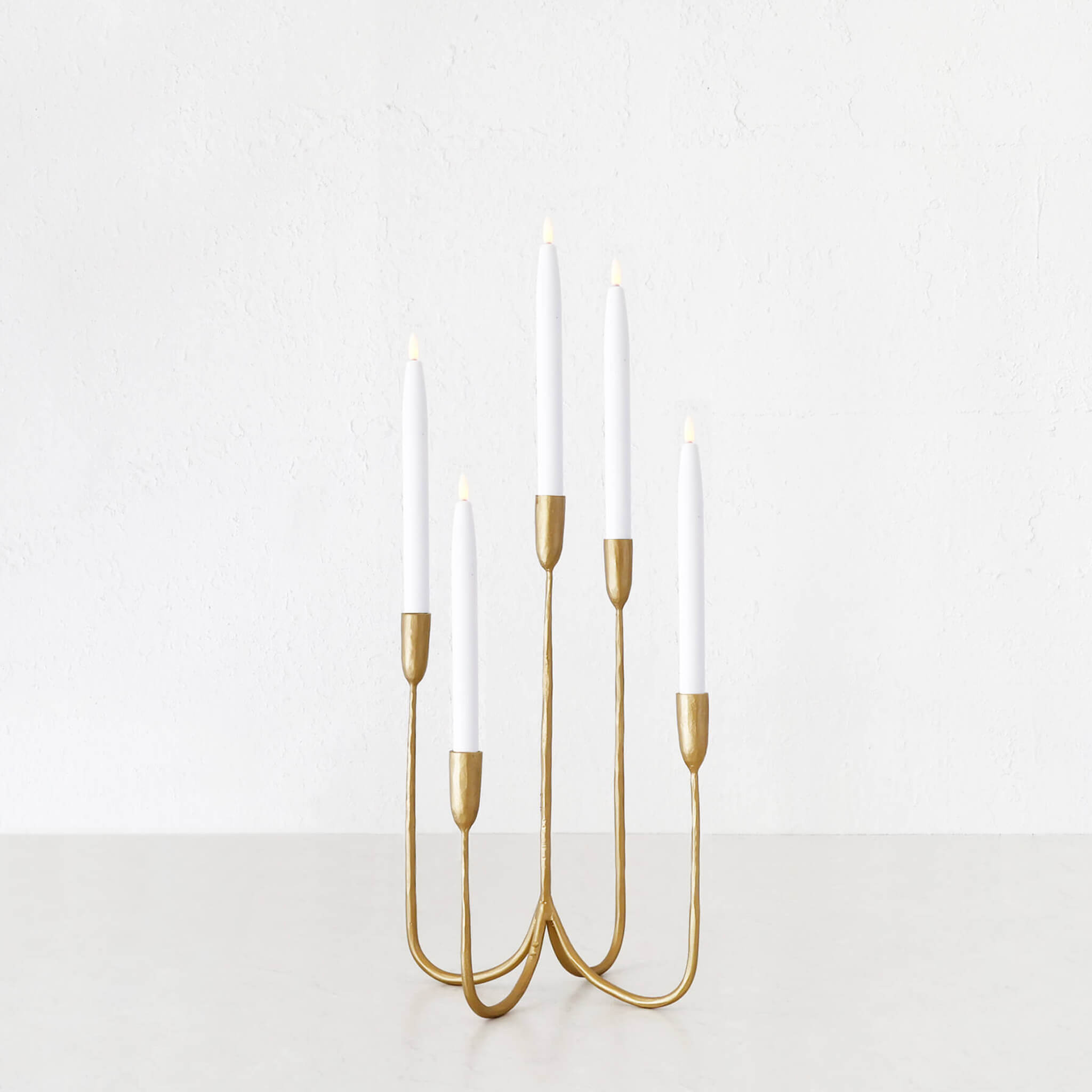 Cluster Candelabra – Antique Gold Iron