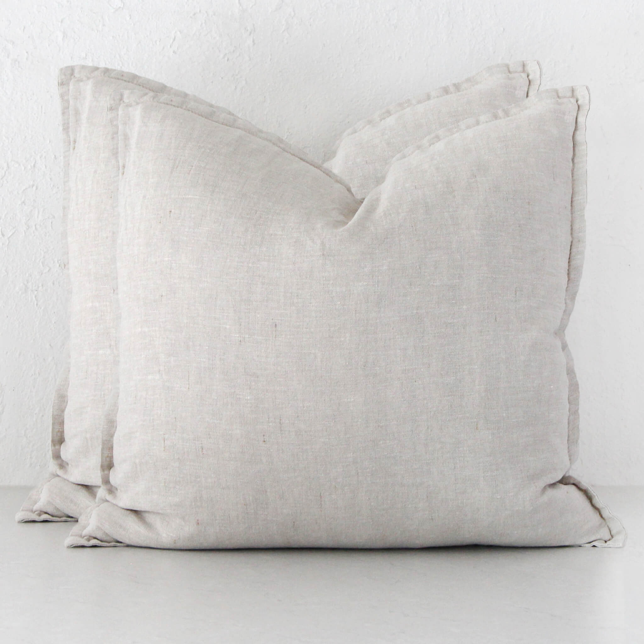 French Linen Cushion Bundle X2 – Natural Flax