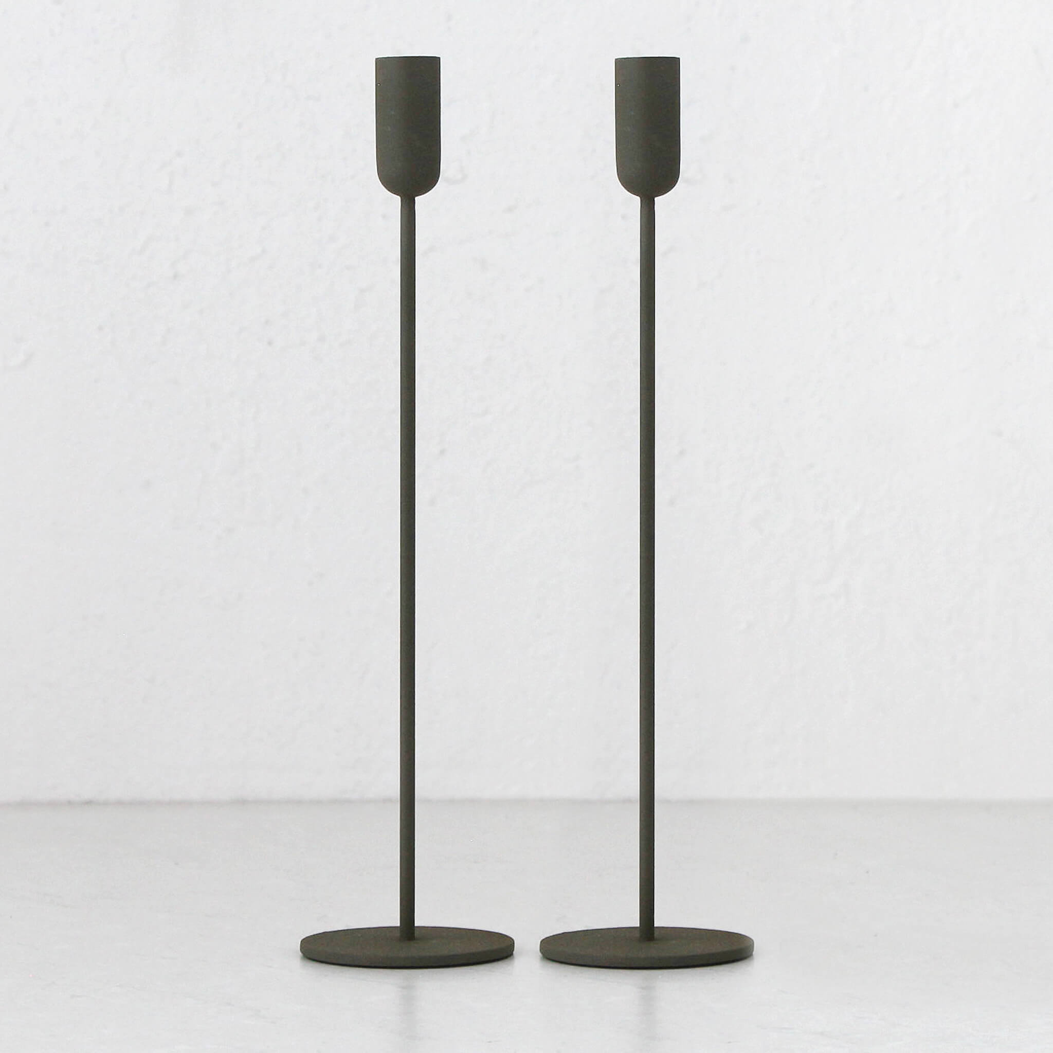 Mona Candle Holder Large Bundle X2 – Olive