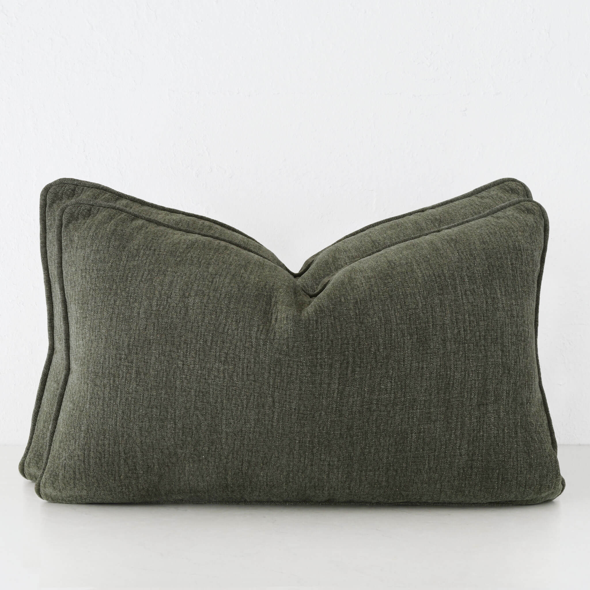 Pantano Linen Weave Cushion Bundle X2 – Deep Forest Green - Image 1