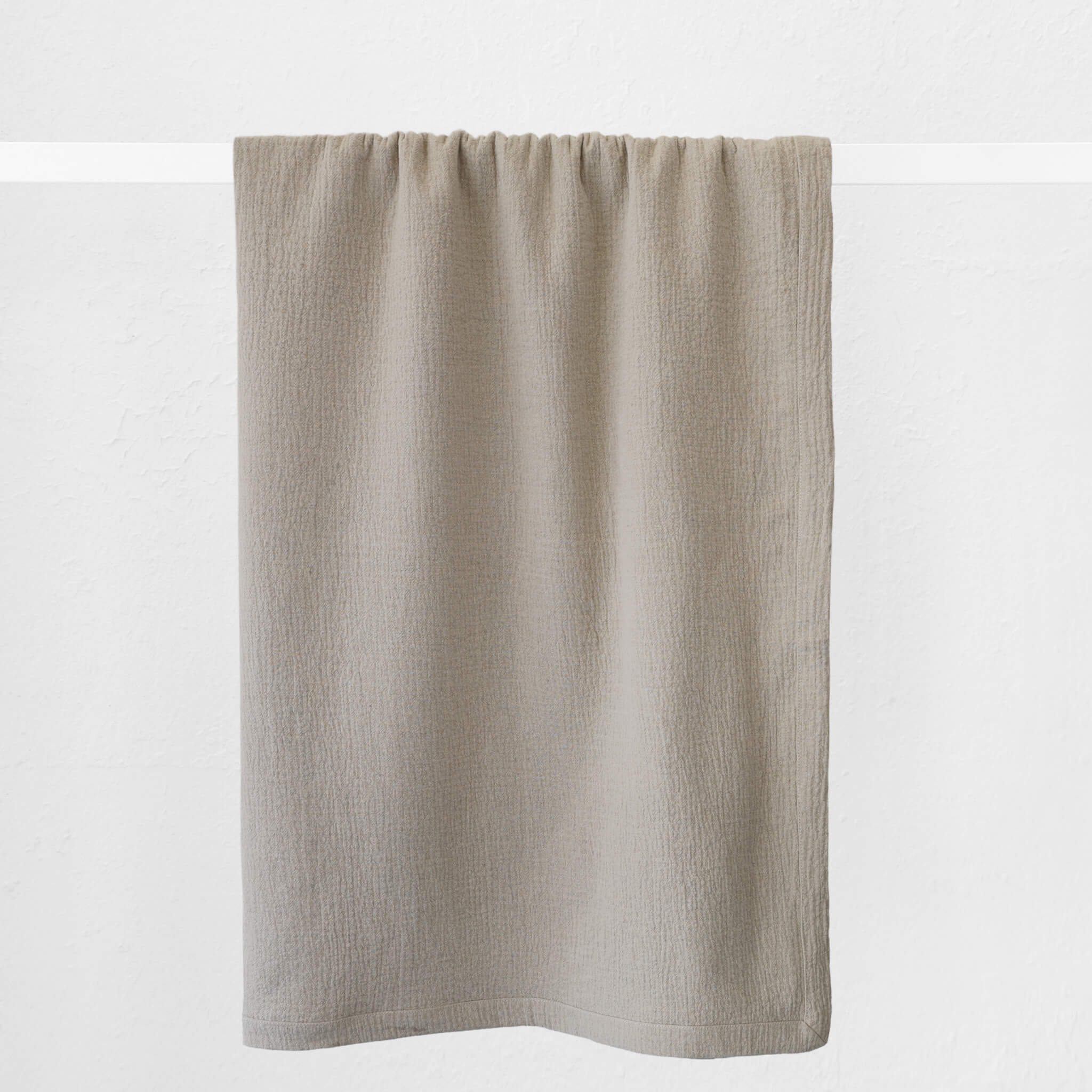 Parc Raphael Waffle Weave Linen Throw – Beige Weave