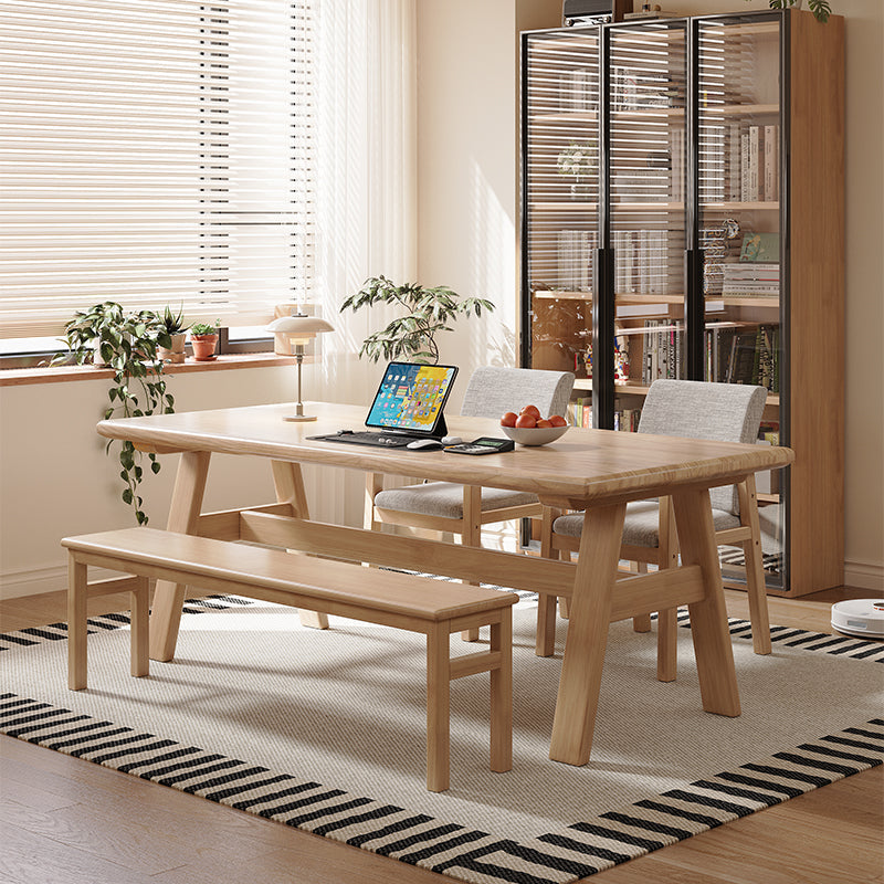 Nangle Minimalist Multi-purpose Solid Timber Study Desk 180cm