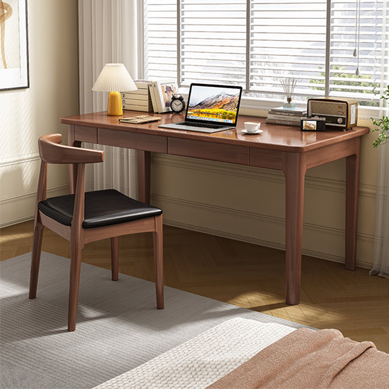 Walnut Mitch Study Desk And Leo Chair Set