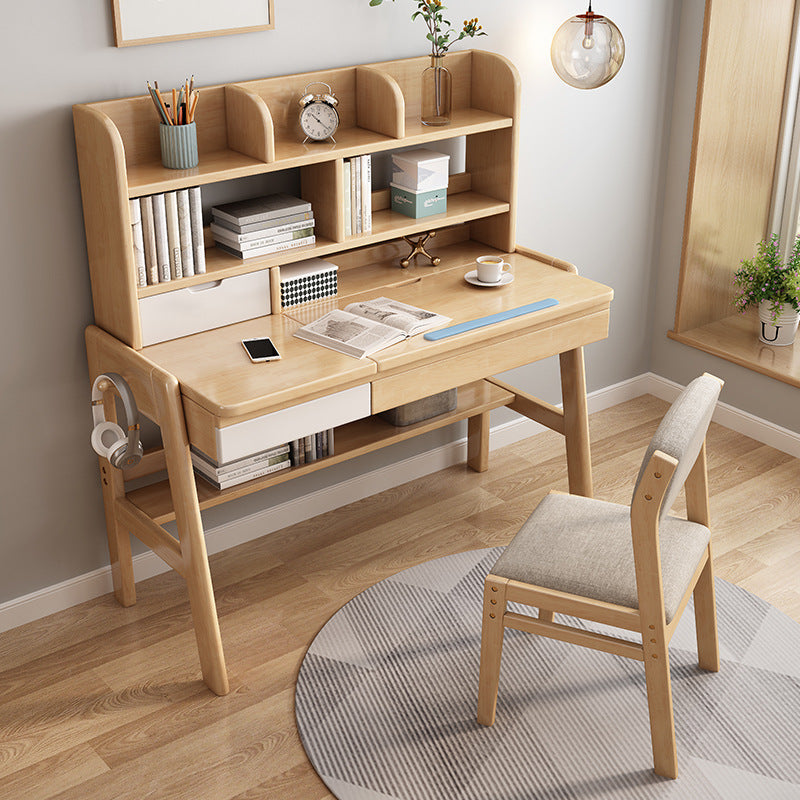 Natural Avelinn Study Desk And Selee Chair Set