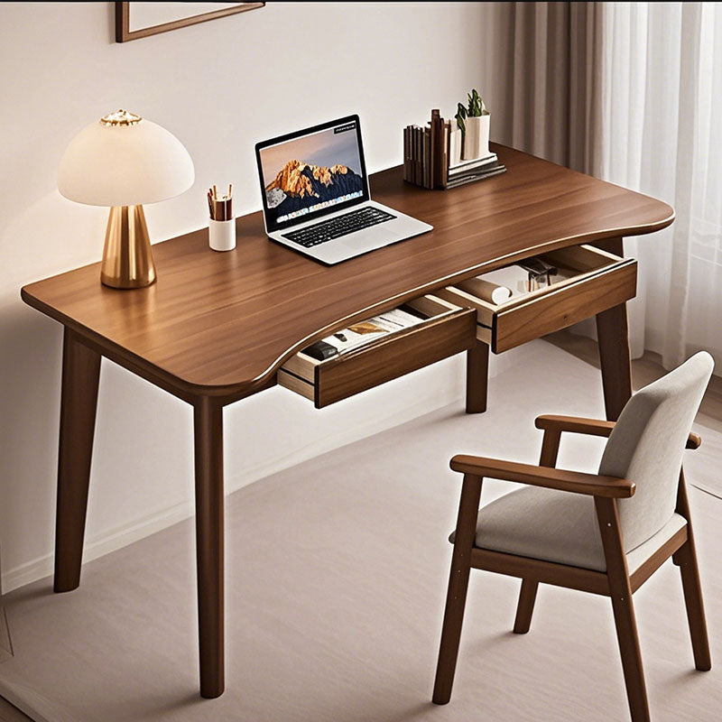 Walnut Draylen Study Desk And Pier Chair Set - Image 1