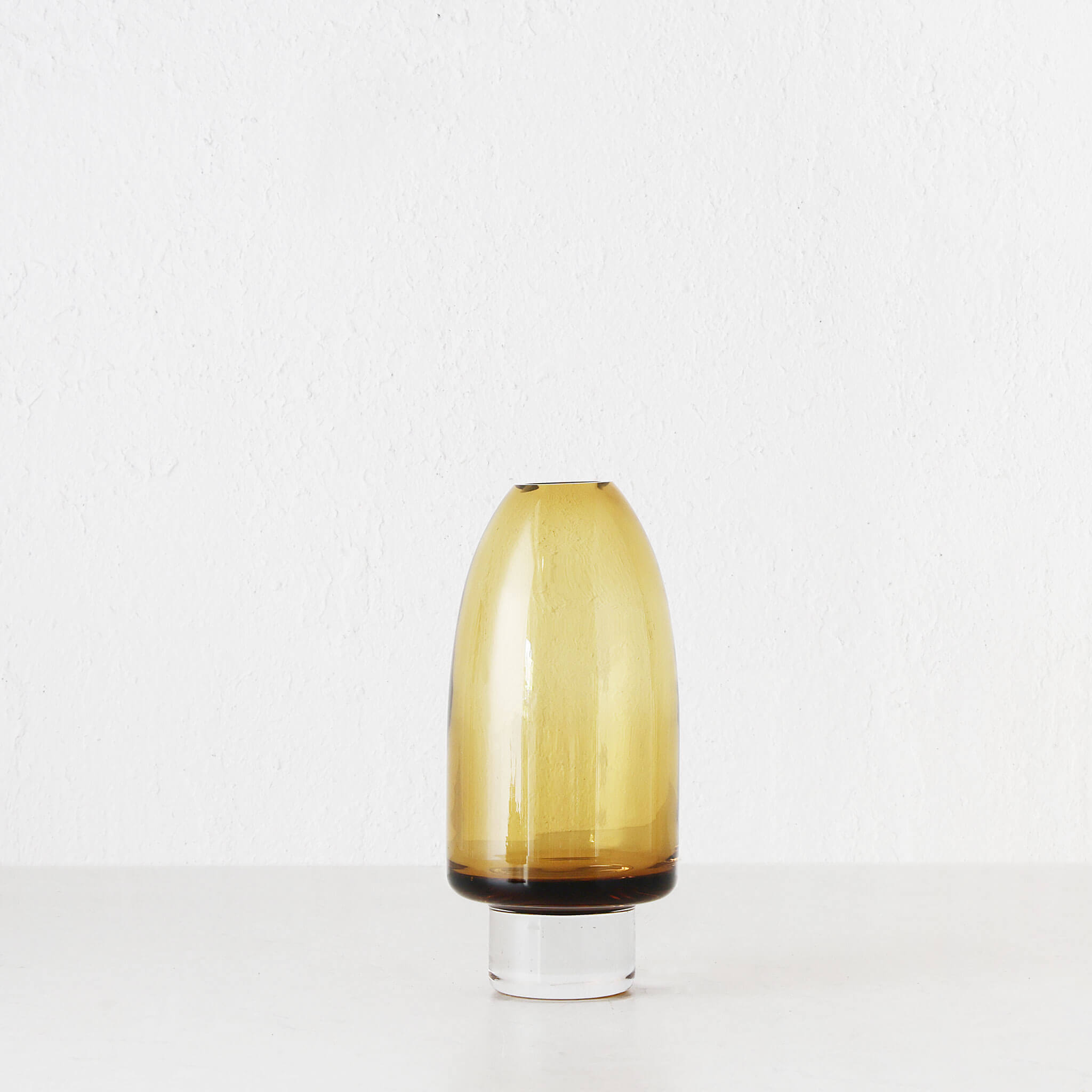 Prelli Glass Vase – Amber Glass