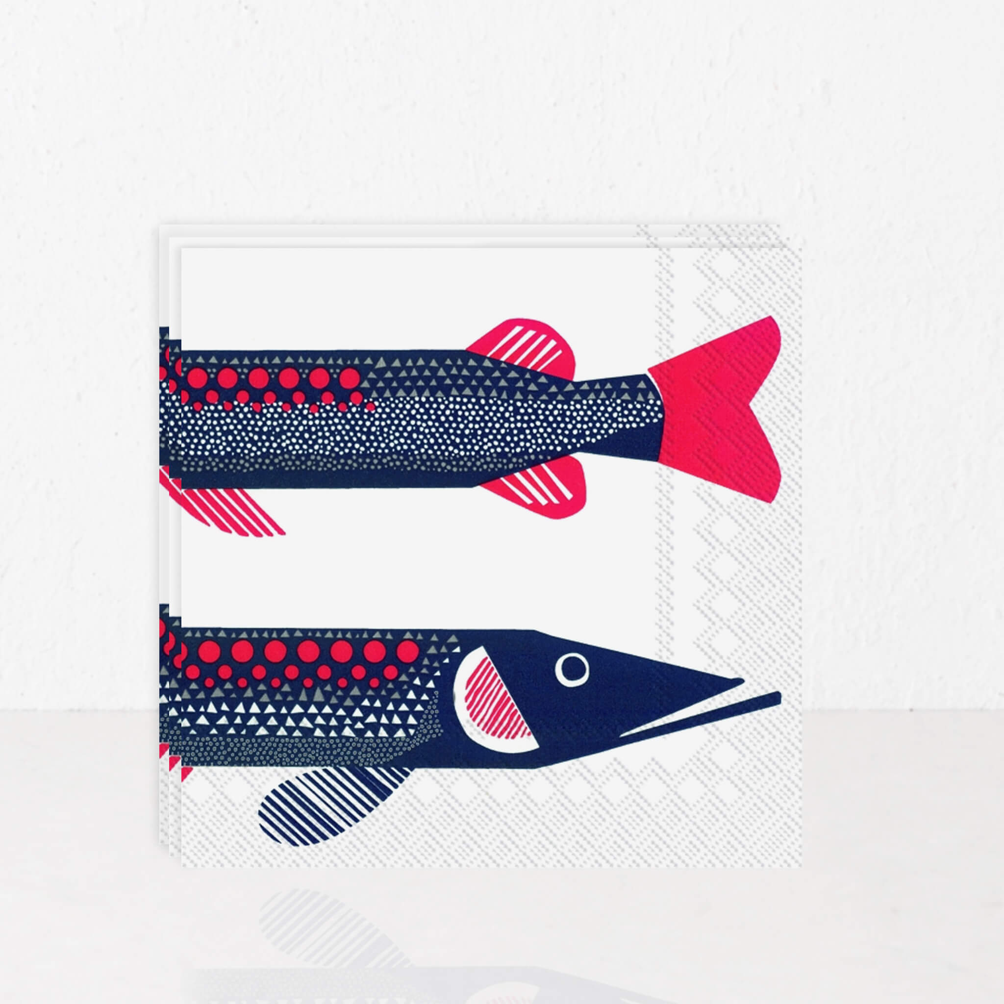 Marimekko – Navy + Red - Image 1