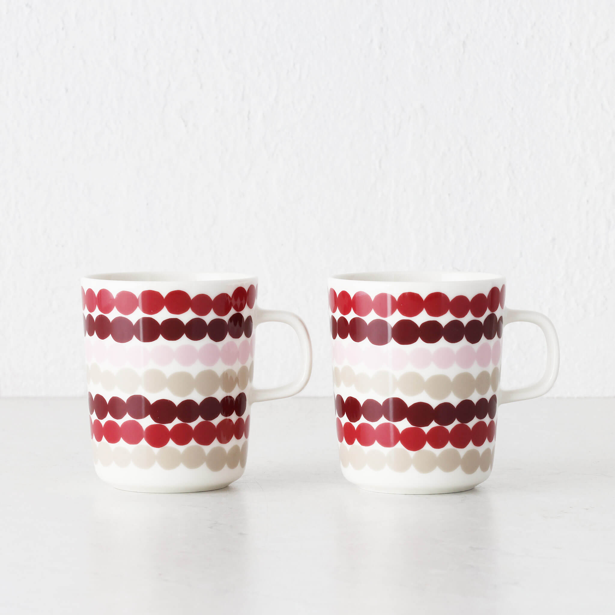 Marimekko – Dark Red + Pink + Beige - Image 1
