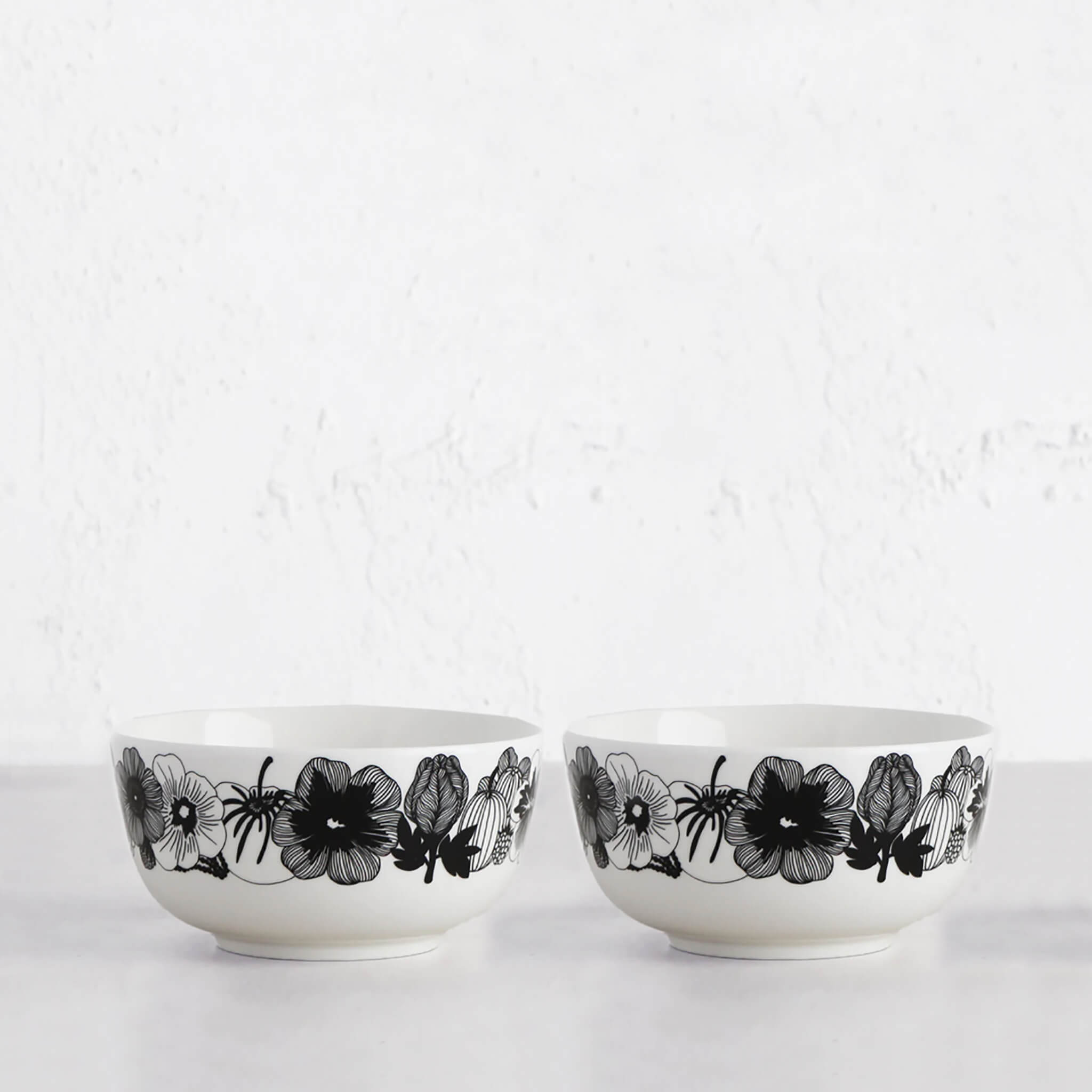Marimekko – Black + White Bowl - Image 1