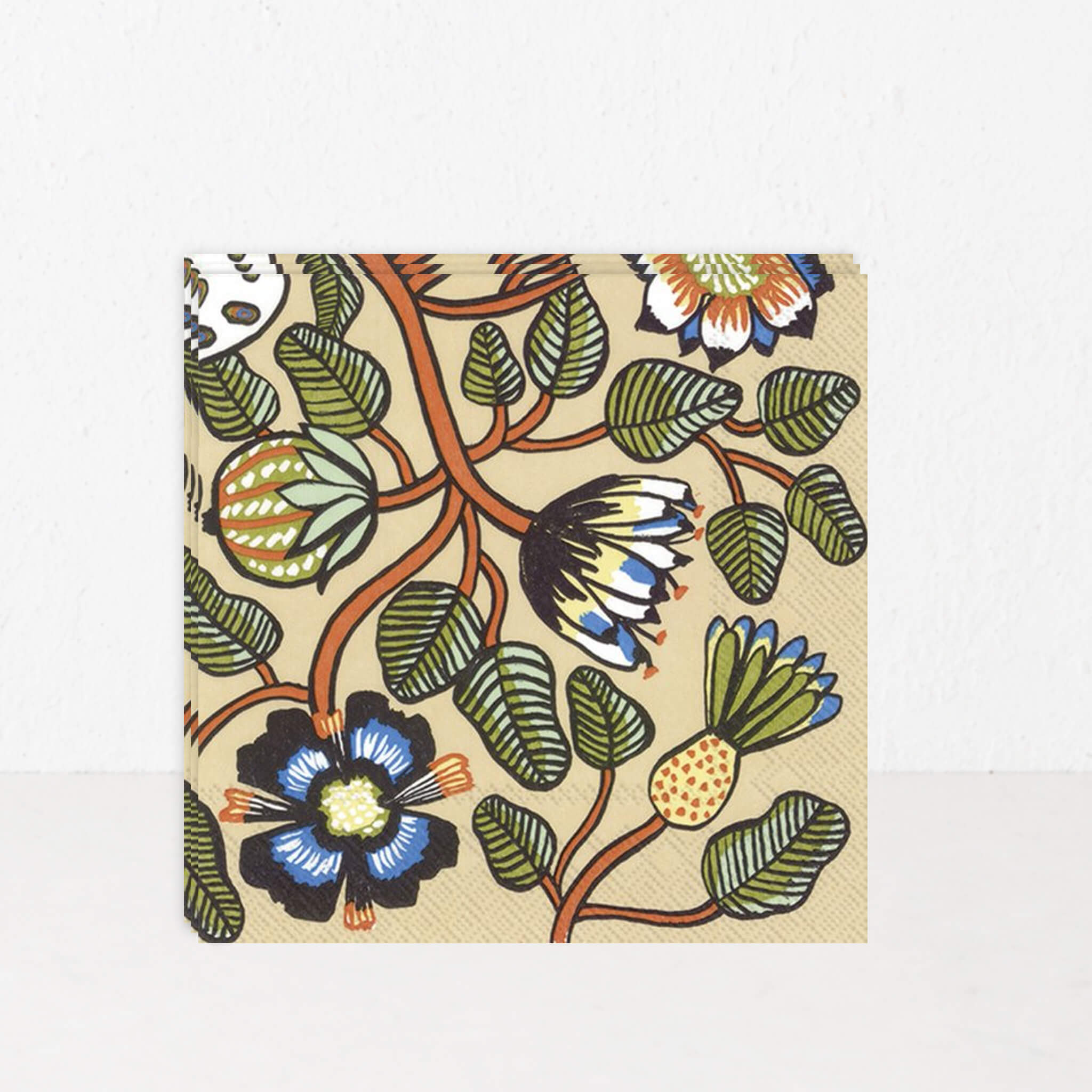 Marimekko – Sand + Warm Orange + Green - Image 1