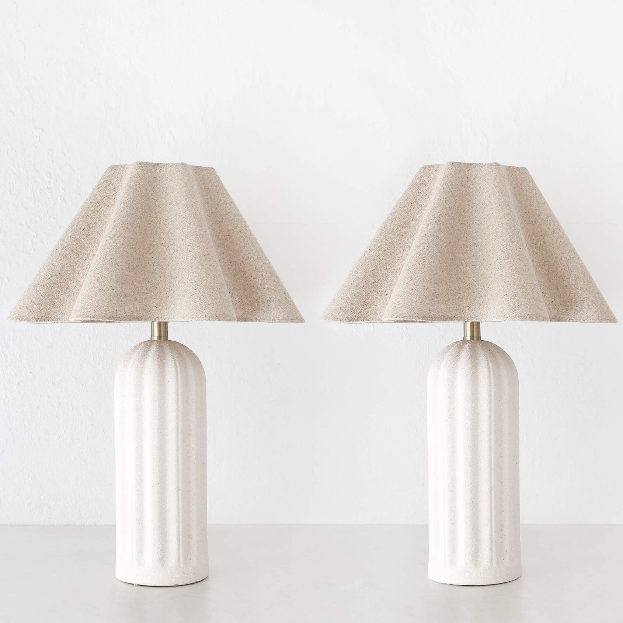 Alberta Table Lamp Bundle X2 – Natural Ceramic