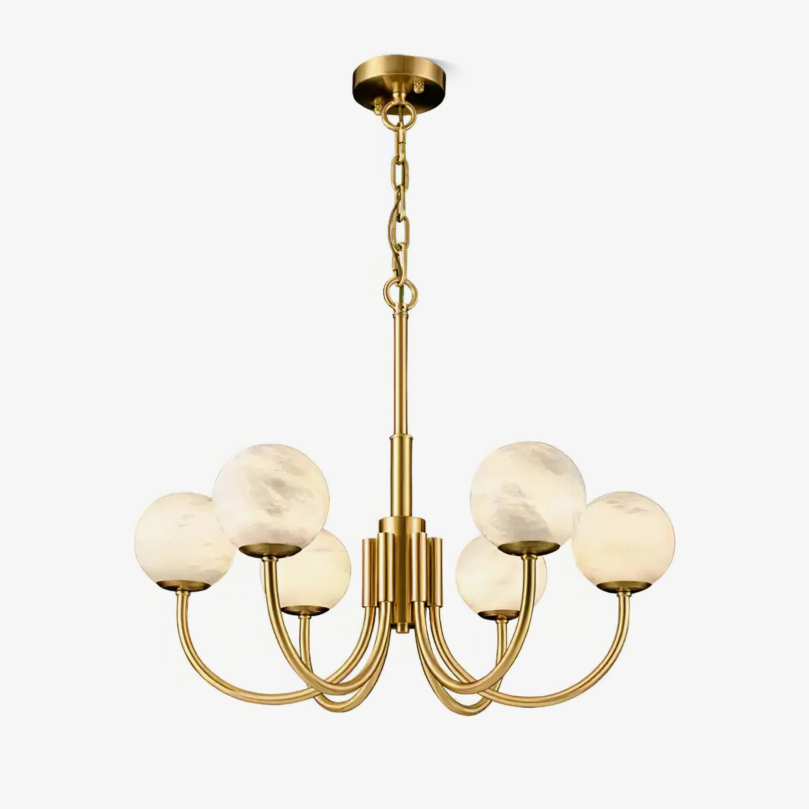 Aurelian Alabaster Globe Chandelier - Image 1