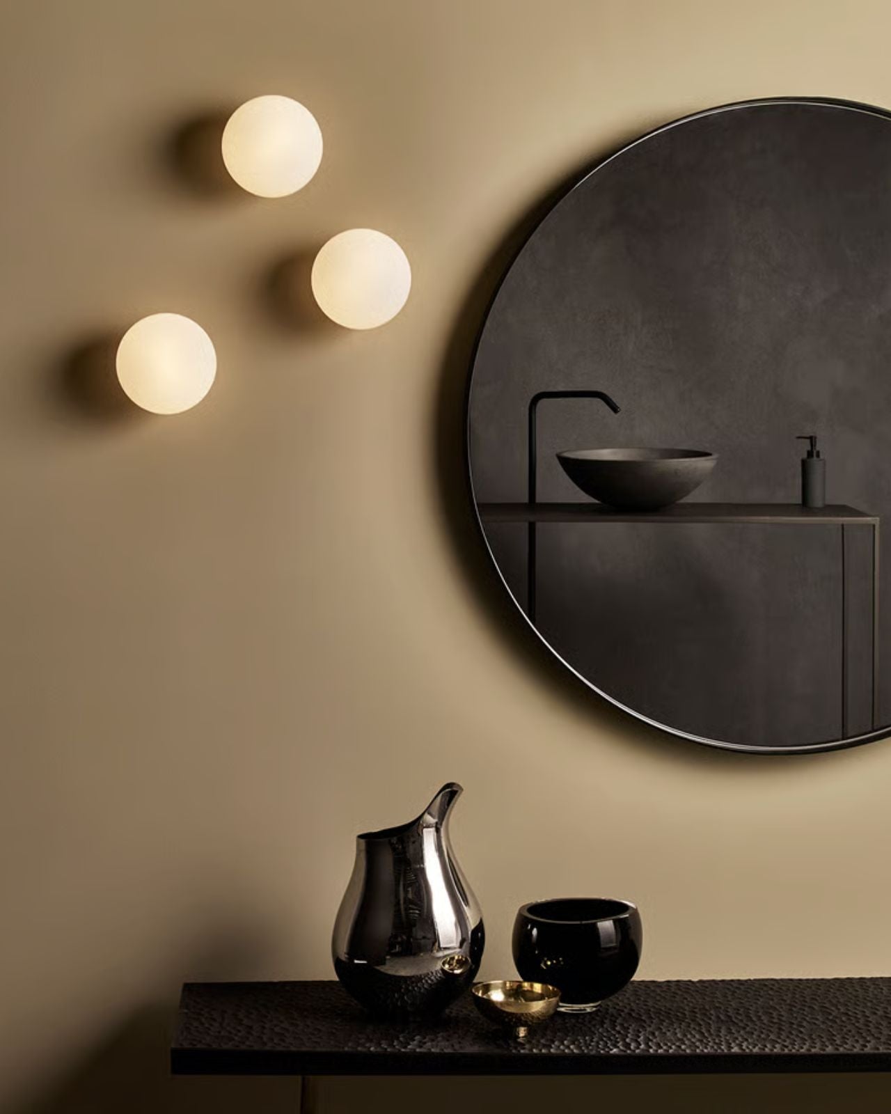 Contemporary Luminous Orb Wall Light