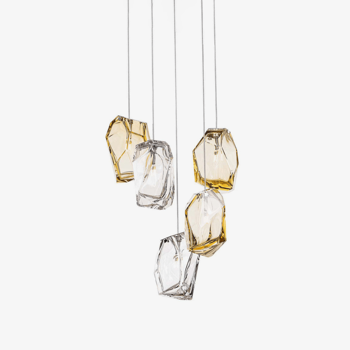 Crystal Rock Cluster Pendant Light