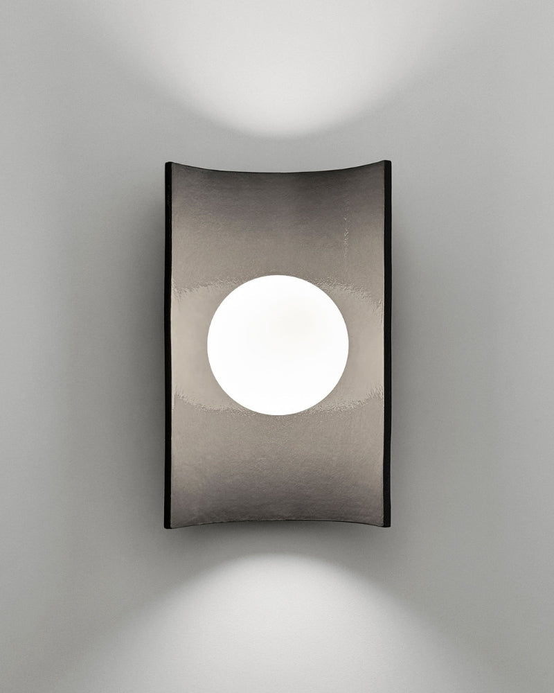 Curved Rectangular Wall Light | Half Pipe