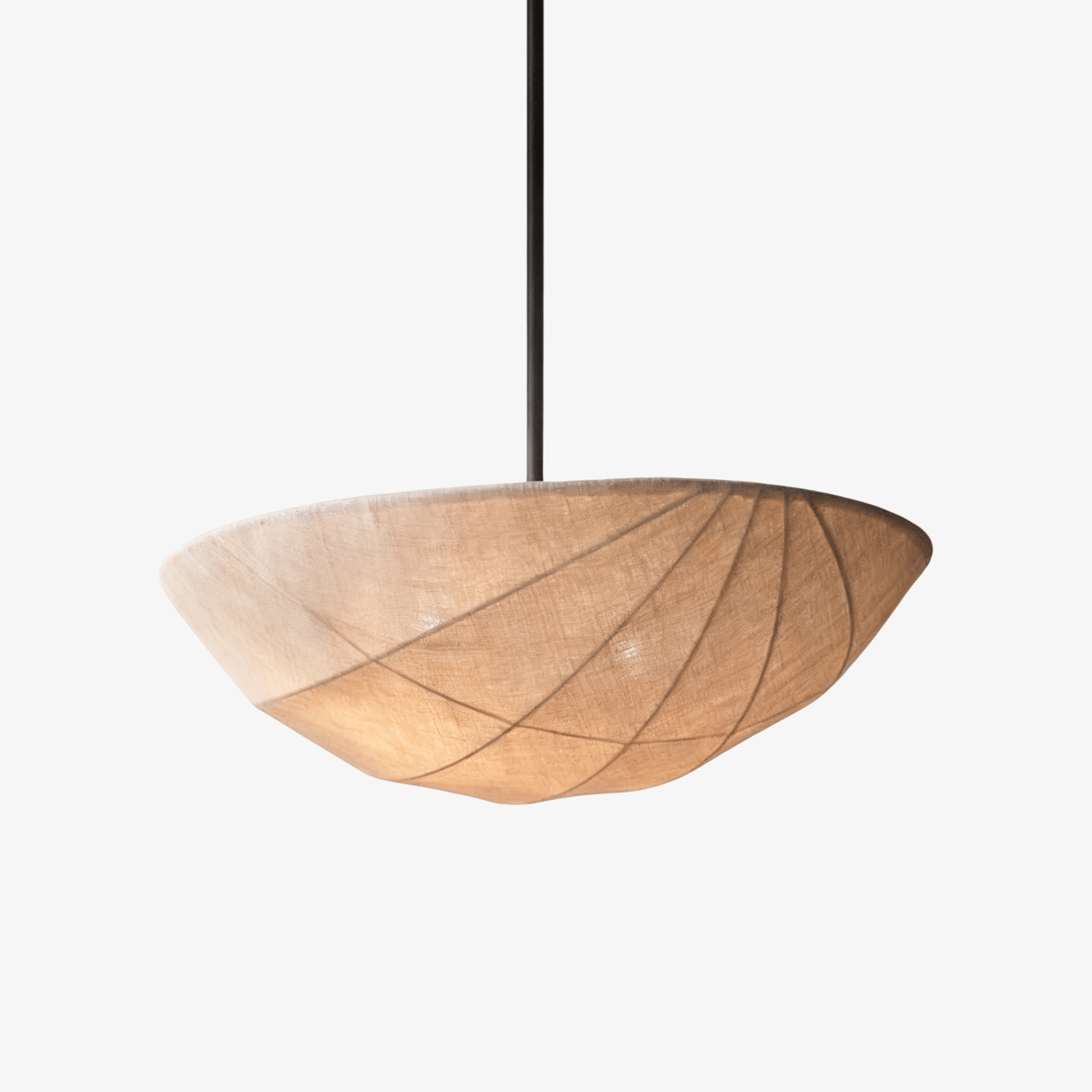 Fabric Saucer Pendant Light