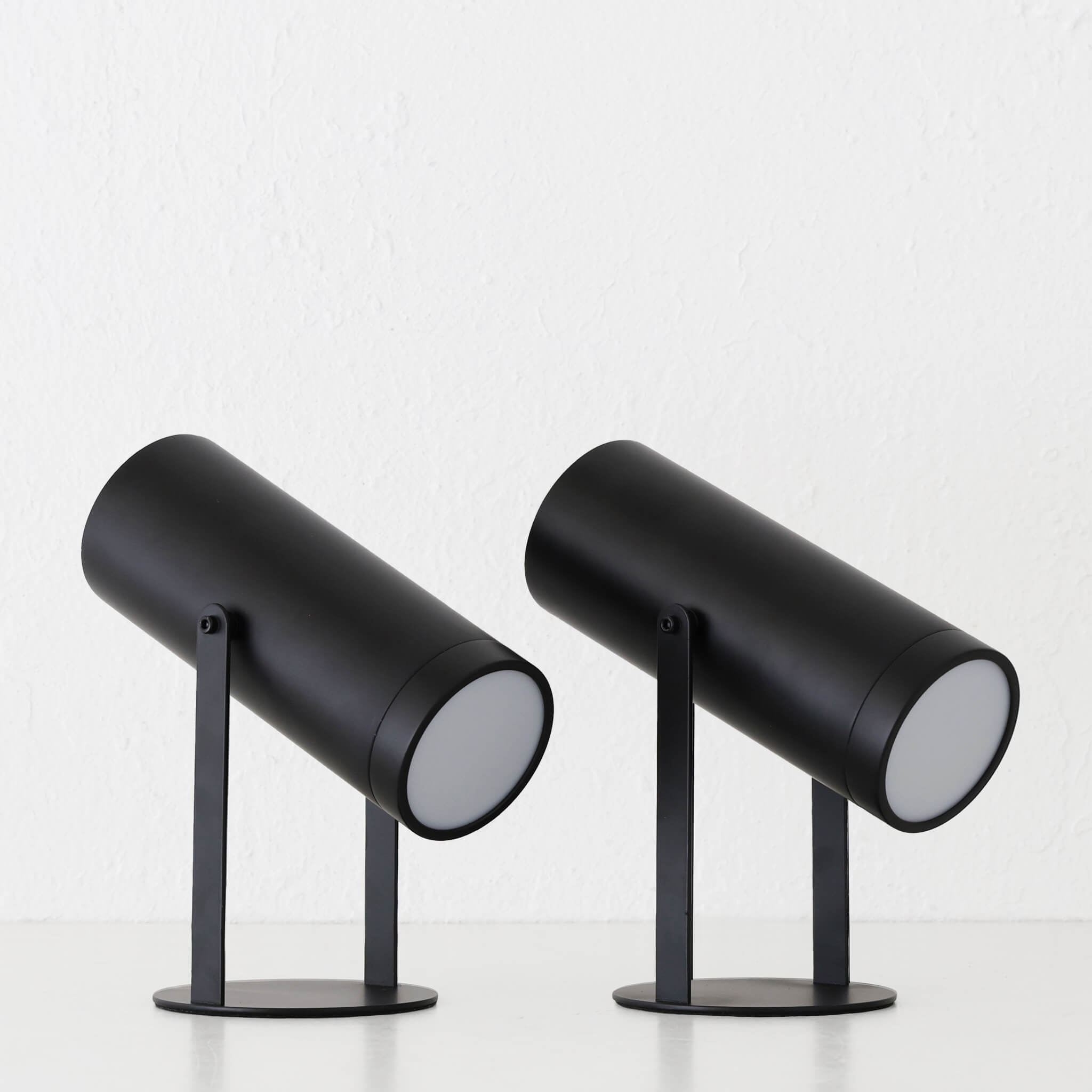Fererra Led Rechargeable Cylinder Lamp Bundle X2 – Matte Black