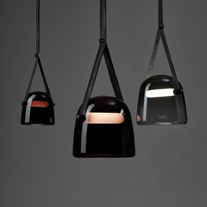 Italian Smoky Glass Pendant Collection