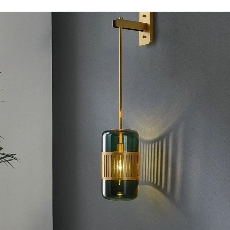 Luxury Cylindrical Glass Pendant Lights