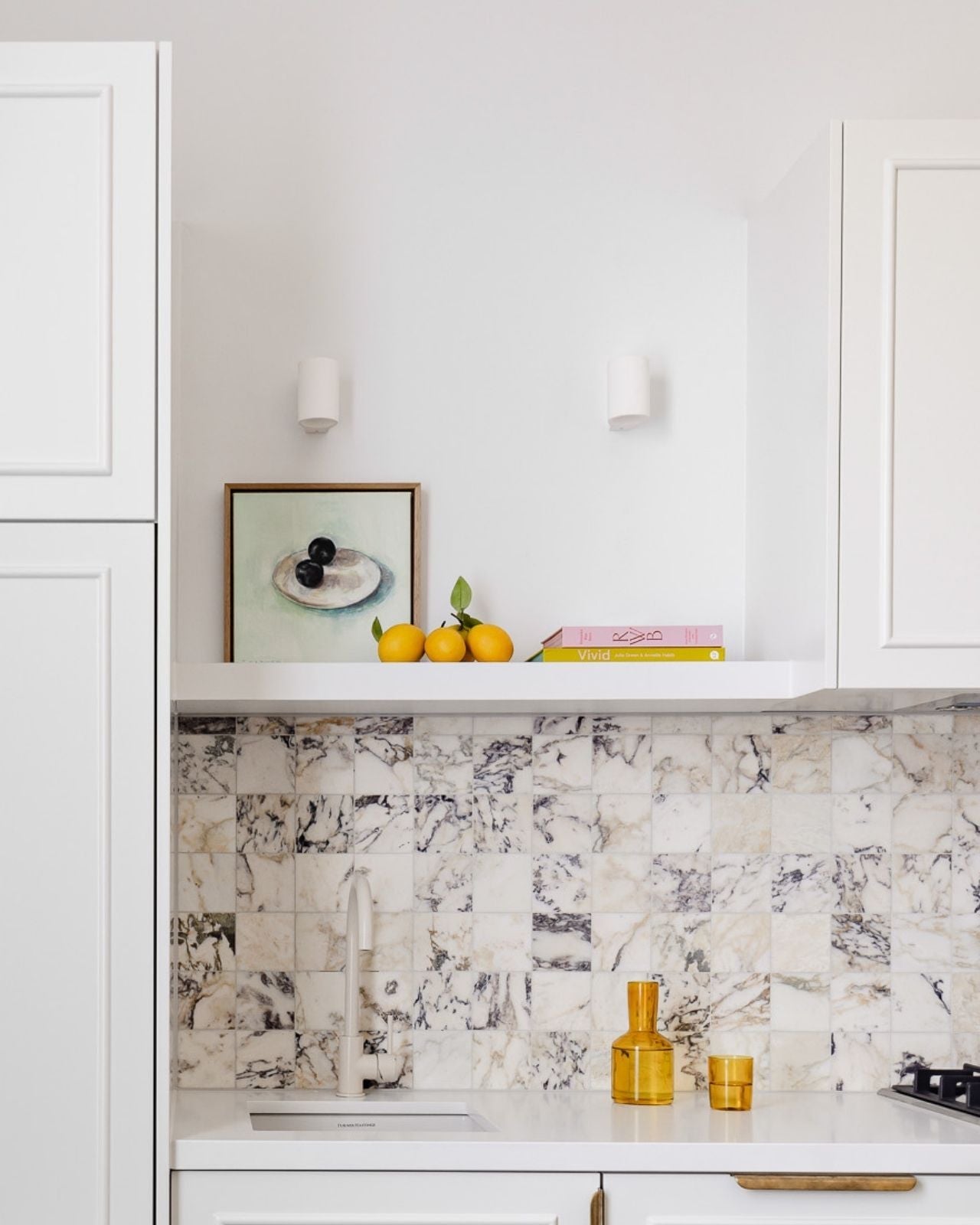 Modern White Plaster Wall Light