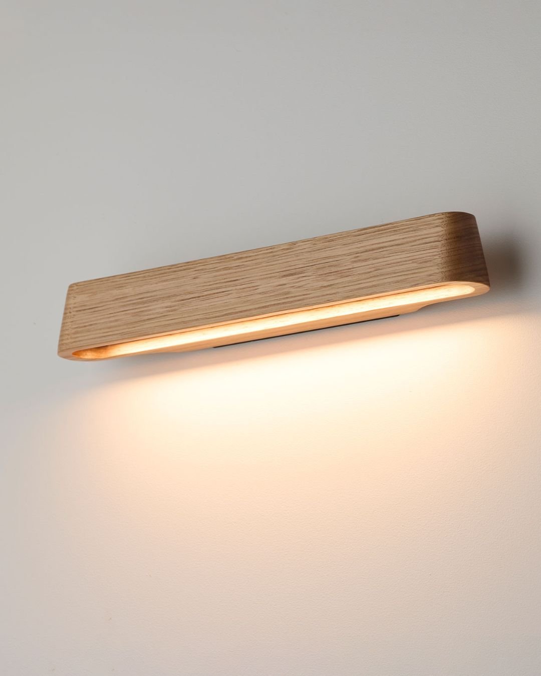Rounded Edge Timber Sconce