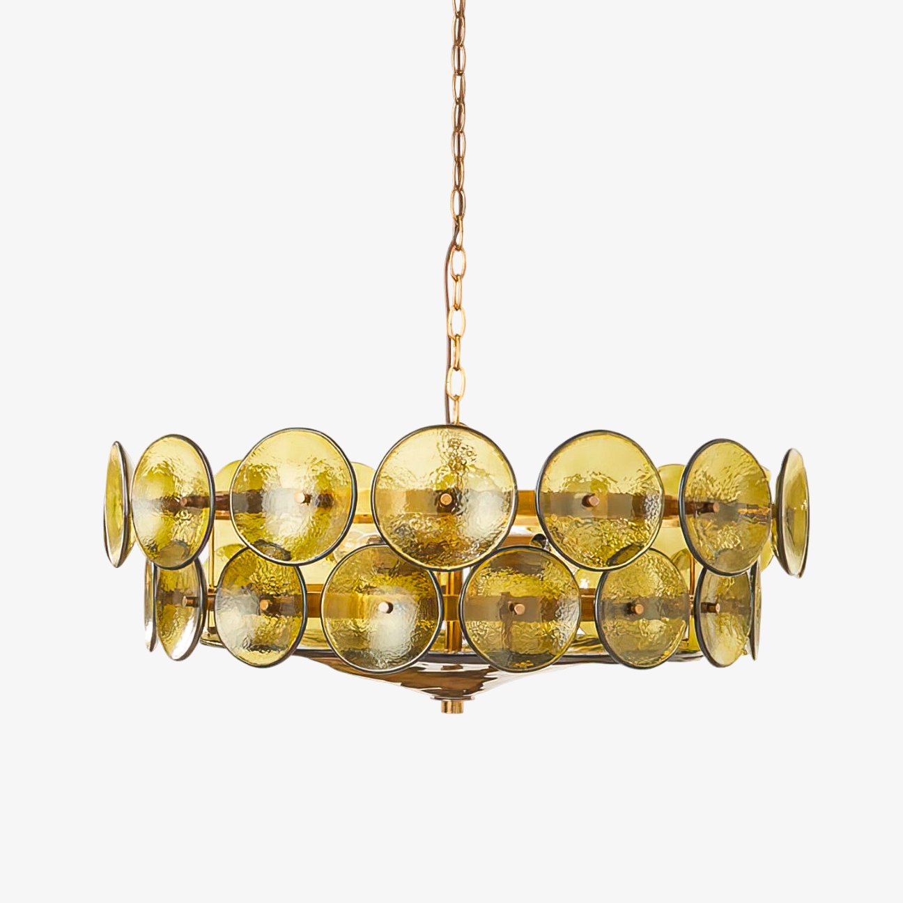 Solaris Disc Glass Chandelier