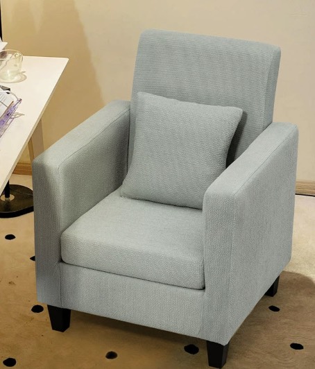 Minimalist Fabric Armchair – Compact 1-Seater Sofa for Small Living Rooms, Bedrooms, and Home Offices