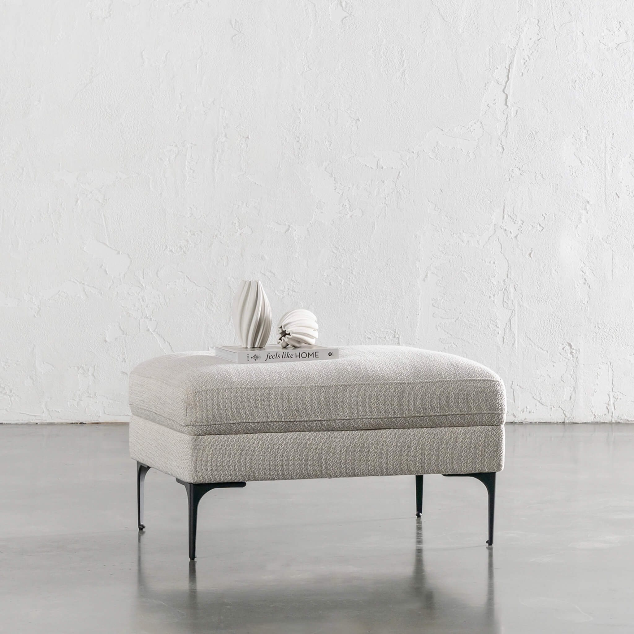 Vittoria Ottoman – Chalkstone Weave - Image 1