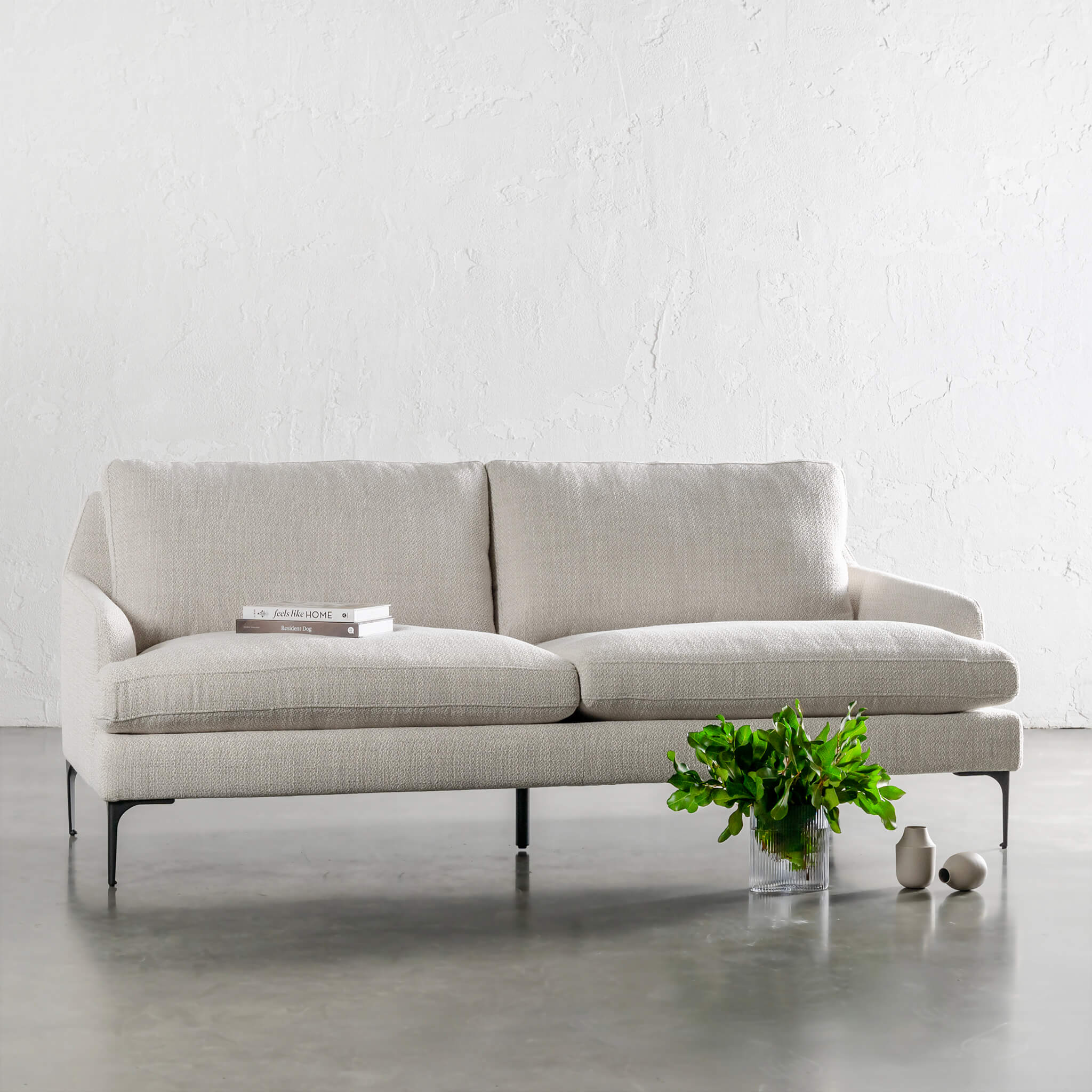 Vittoria 3 Seater Sofa – Chalkstone Weave - Image 1