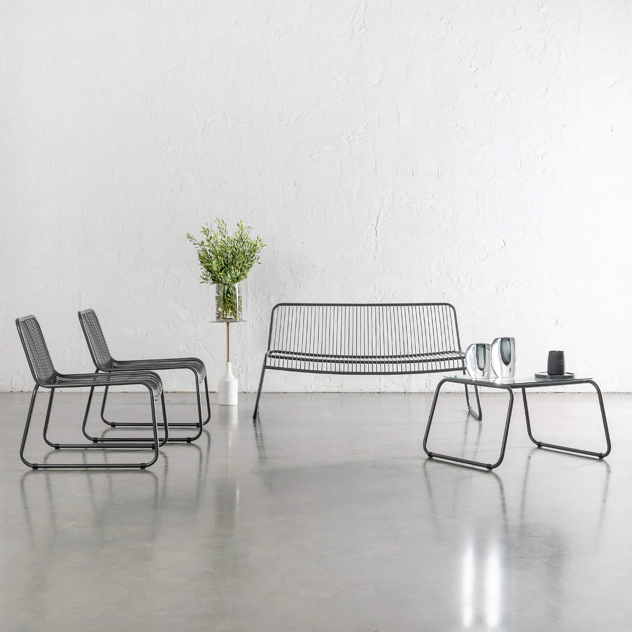 Paloma Jedeaux 4 Piece Lounge Bundle – Anthracite Black