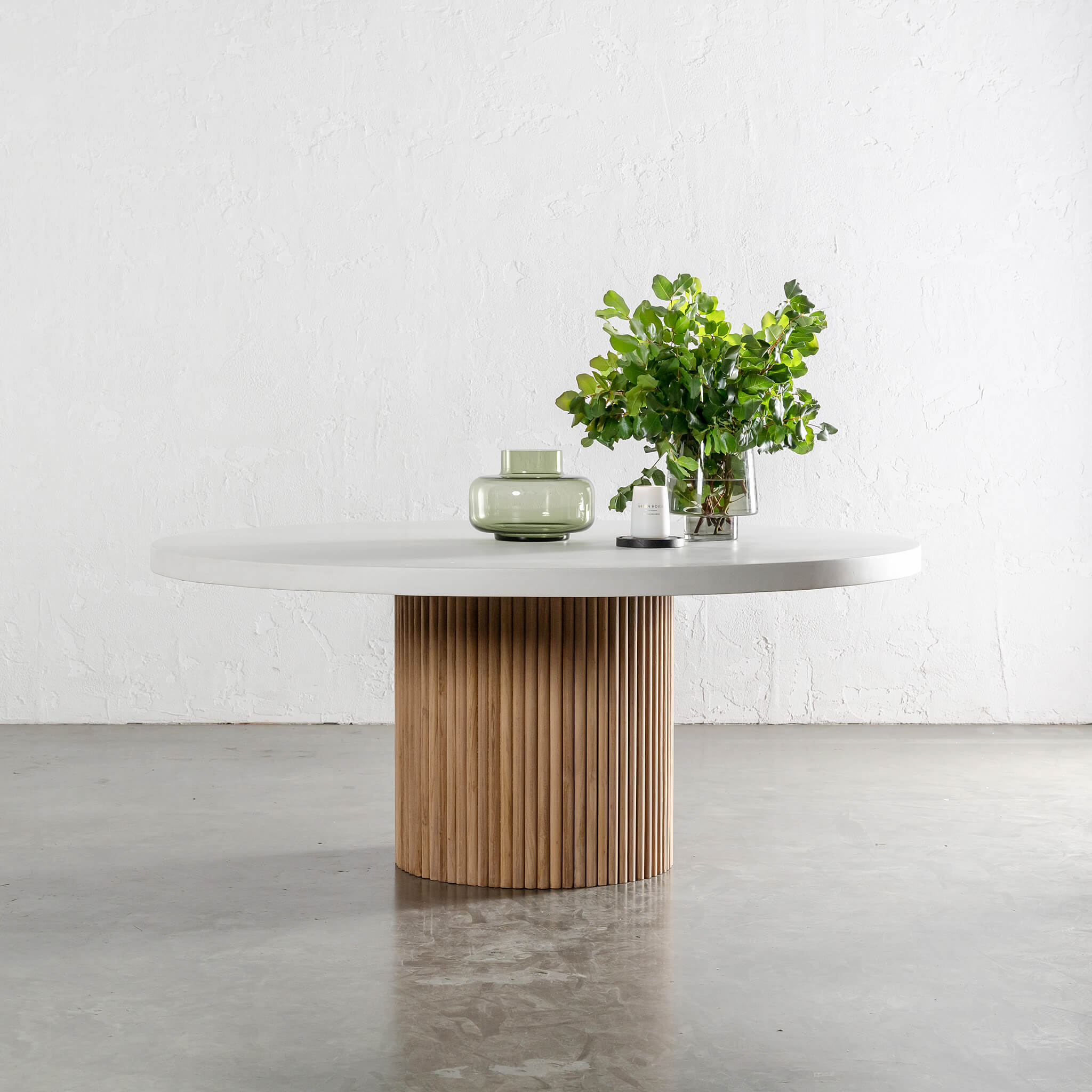Aria Vitolo Pillar Round Dining Table – 180cm
