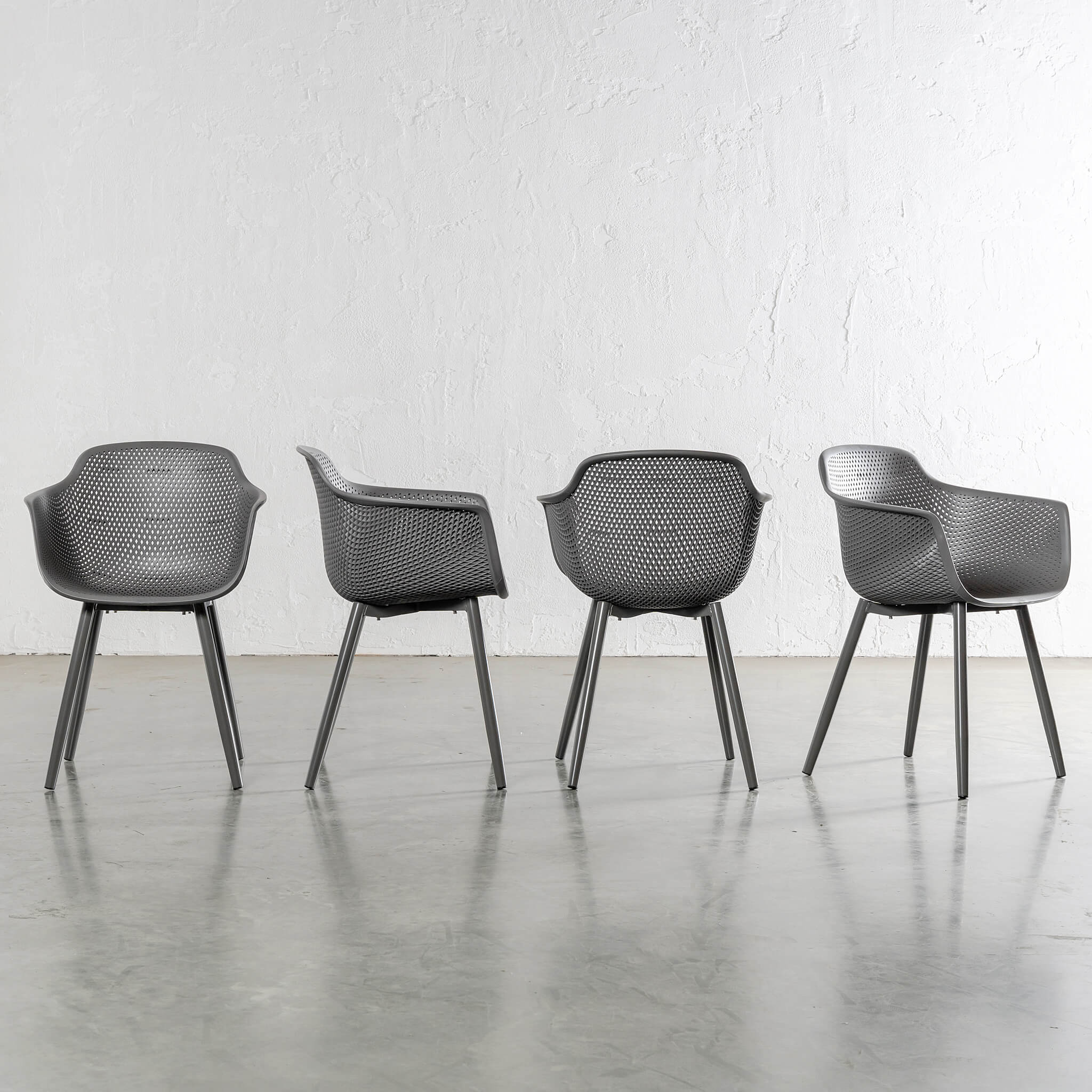 Etta Mesh Wrap Indoor/outdoor Dining Chair – Bundle X 4