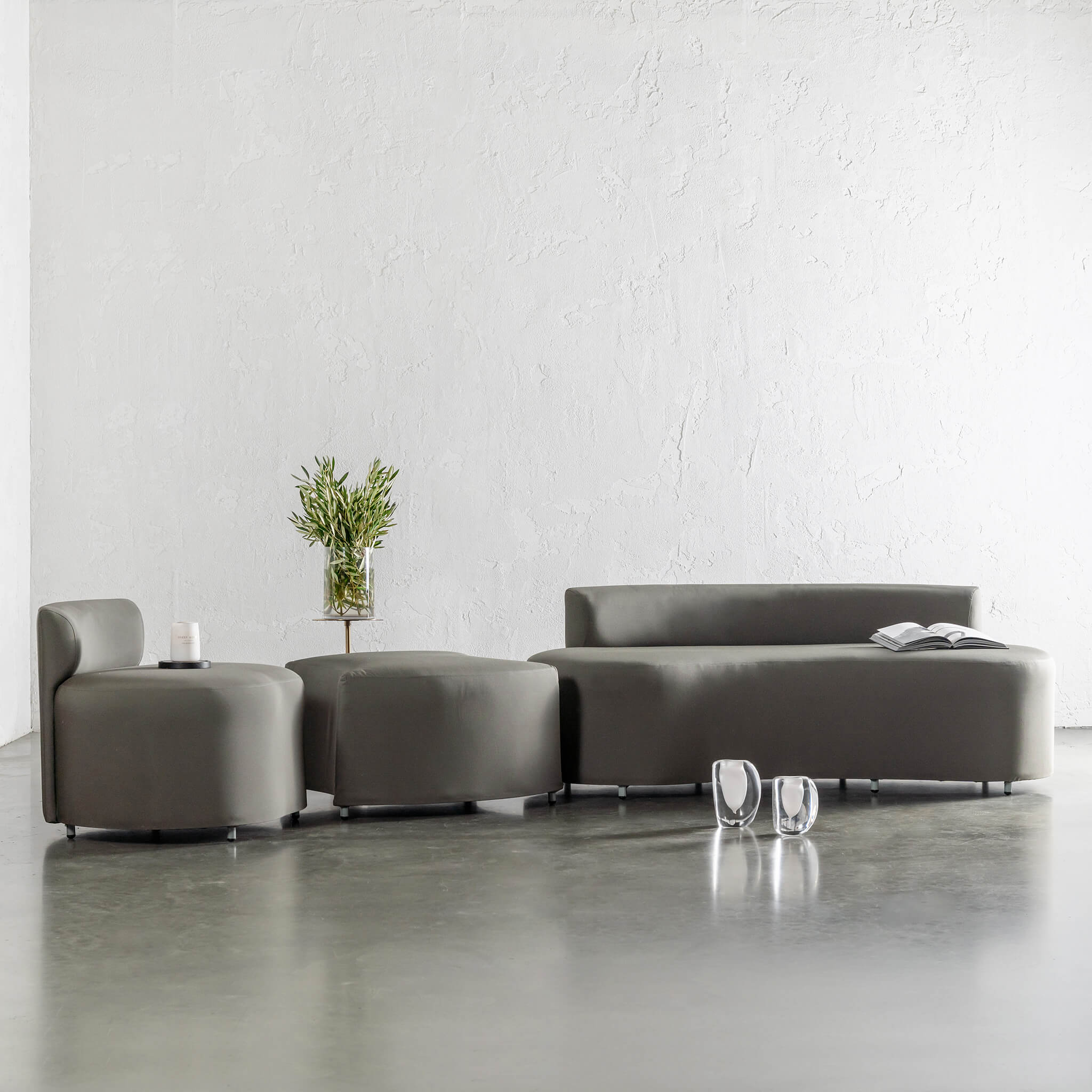 Las Costes Outdoor 3 Piece Modular Lounge Bundle – Portland Stone