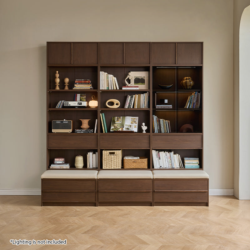 Brooke Floor-standing Bookcase Modular Display Shelf & Storage With Seat