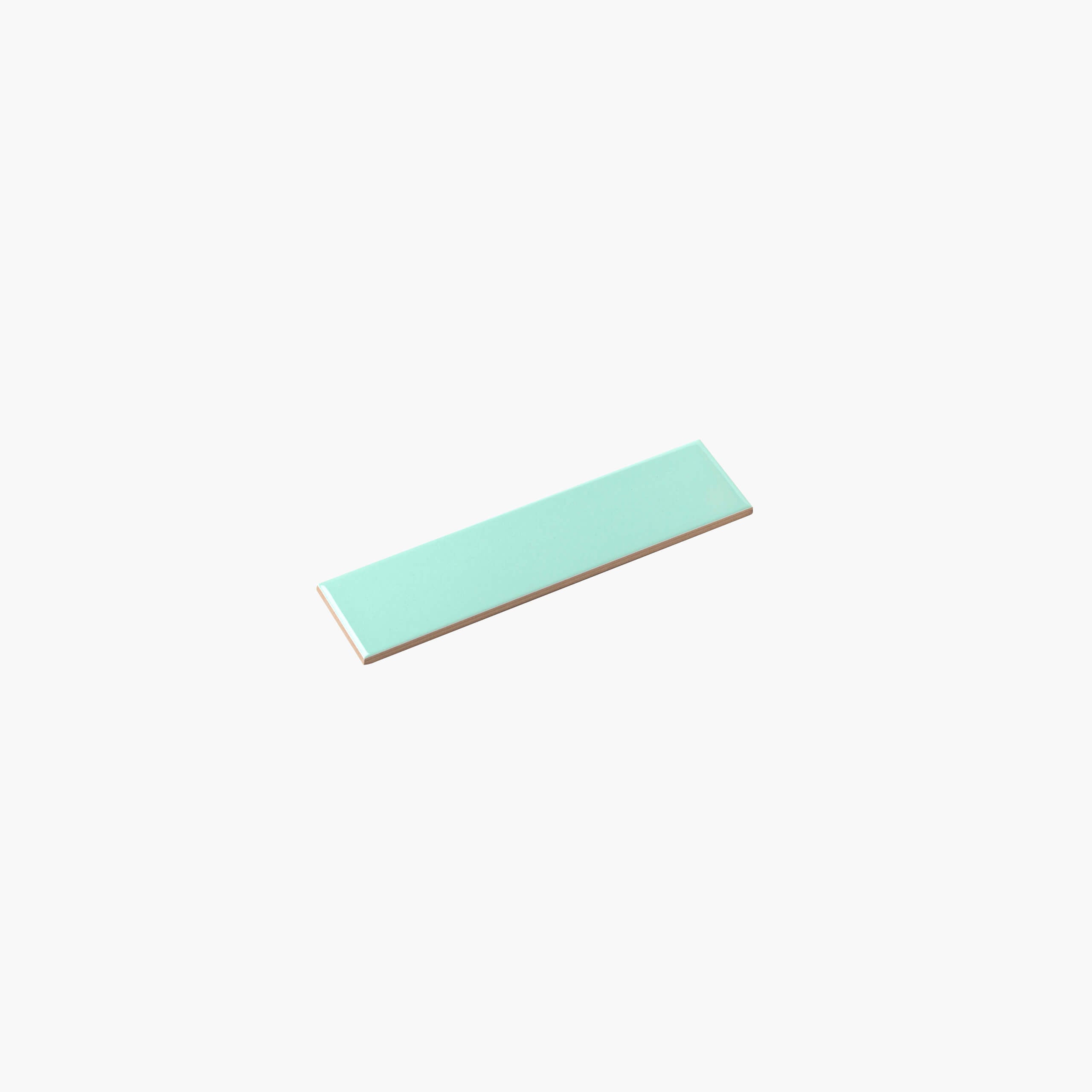 Flat Tile 65x265 Gloss Green Subway Pressed