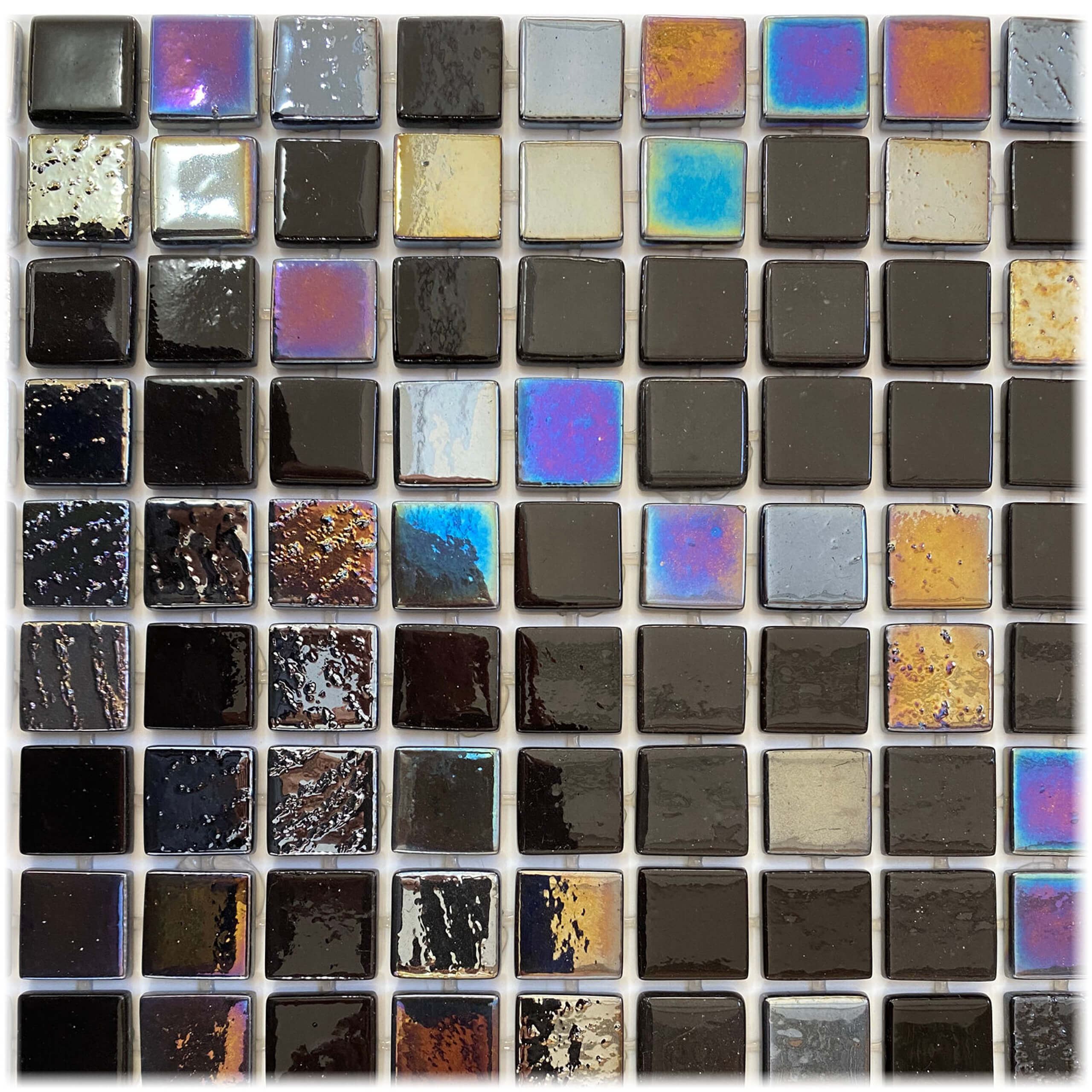 Leyla Mosaic Square 25x25mm Gloss Manhattan