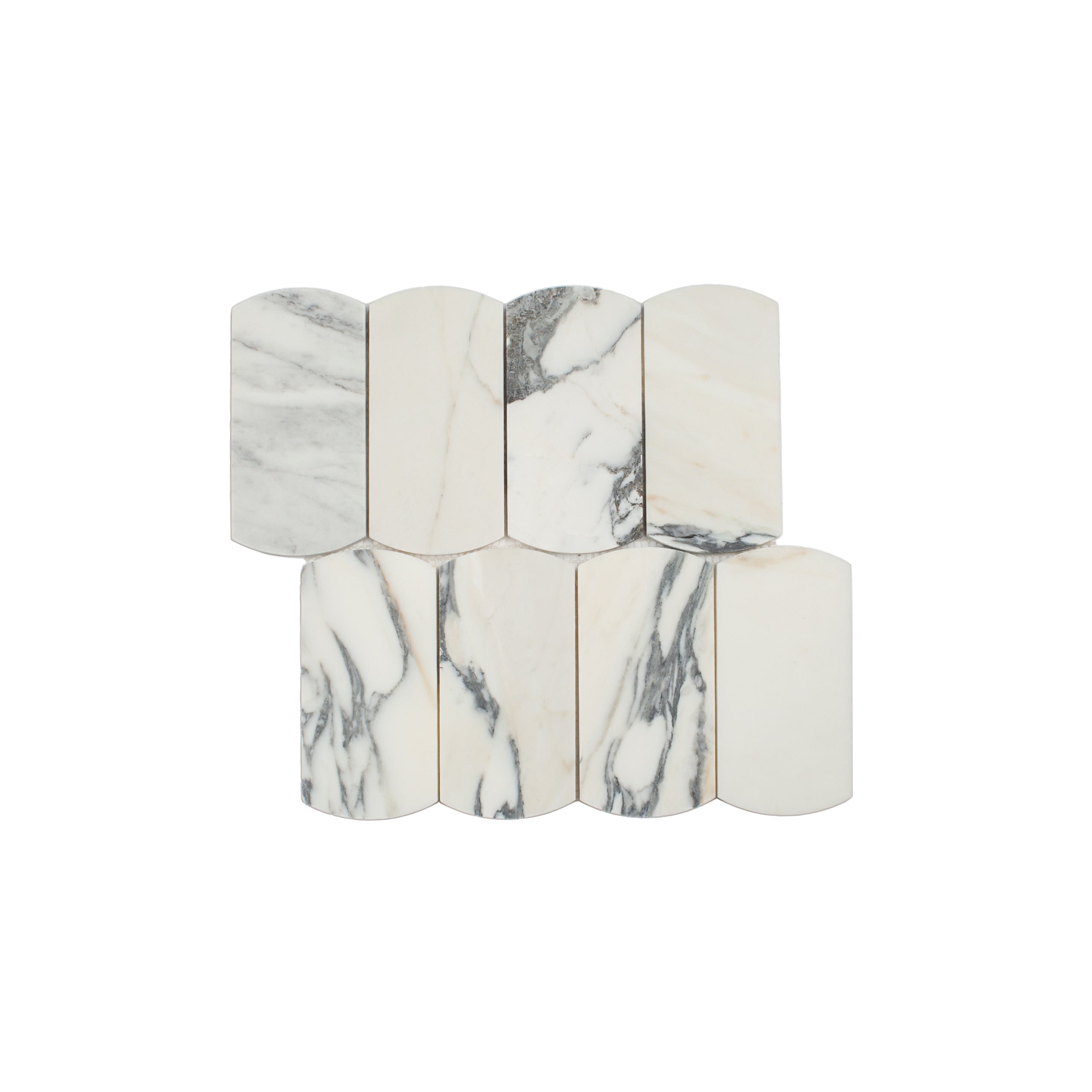 Marble Mosaic Arco 75x145mm Honed Arabescato