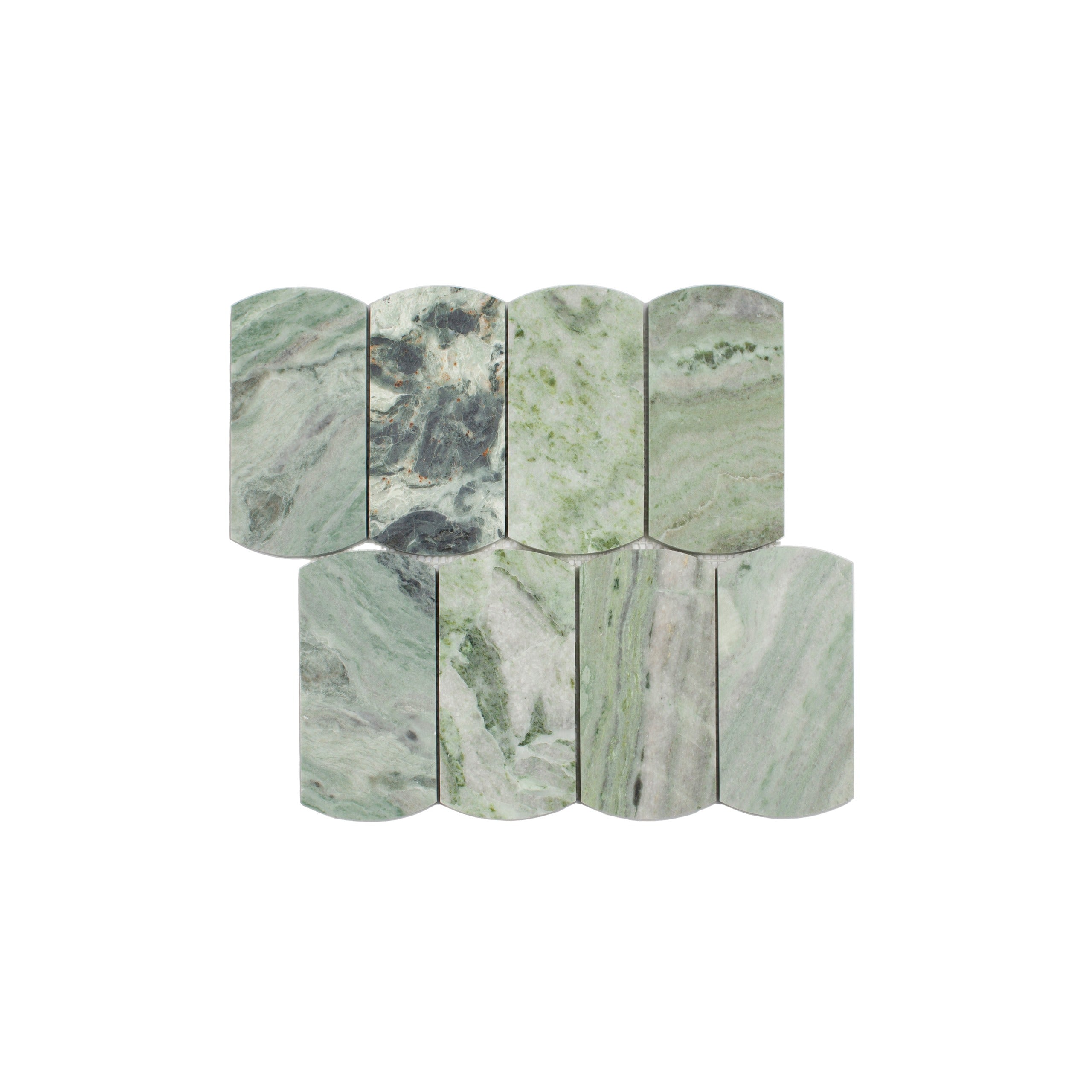 Marble Mosaic Arco 75x145mm Honed Jade Green
