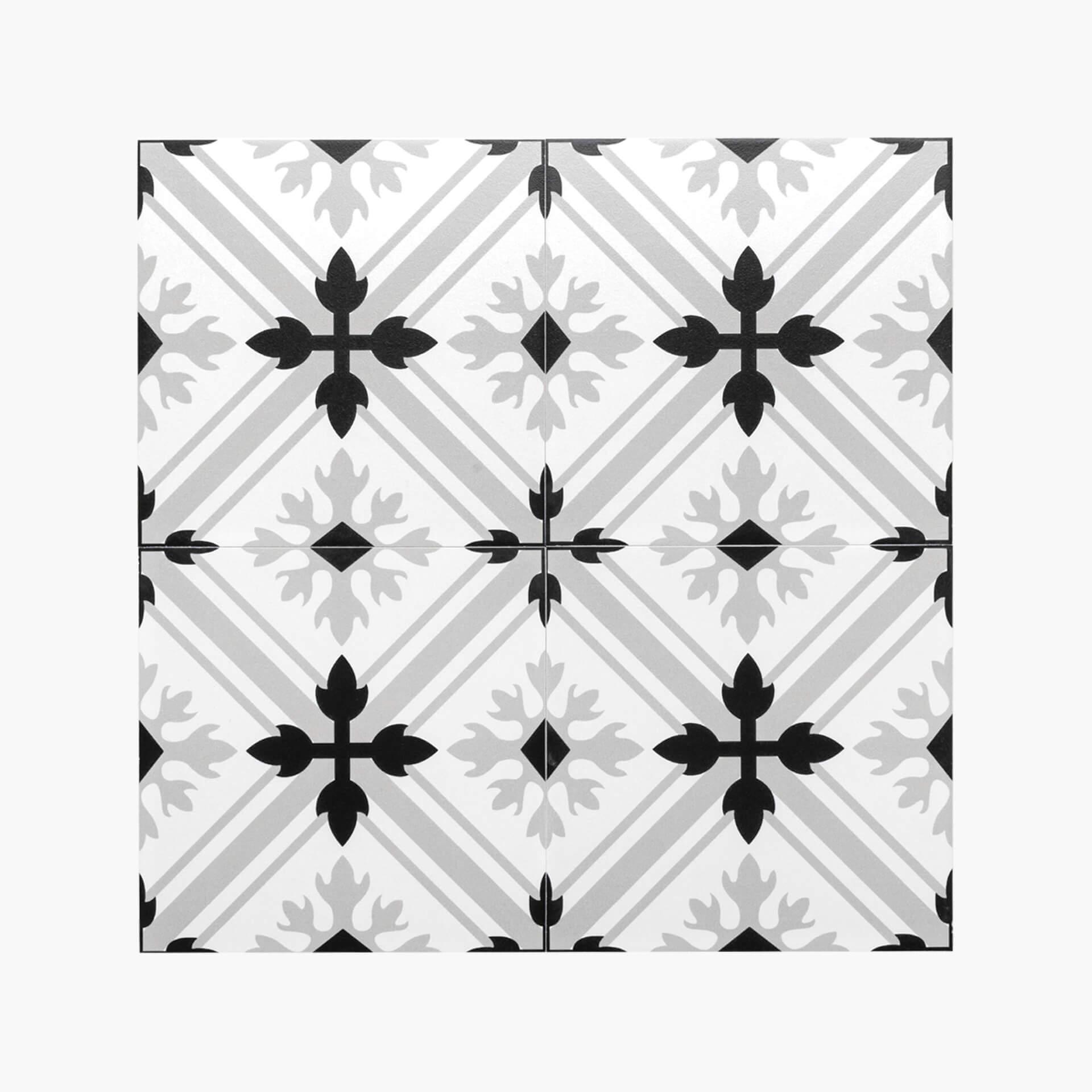 Pattern Tile 200x200 Matt Mix 2625 Encaustic Look Pressed