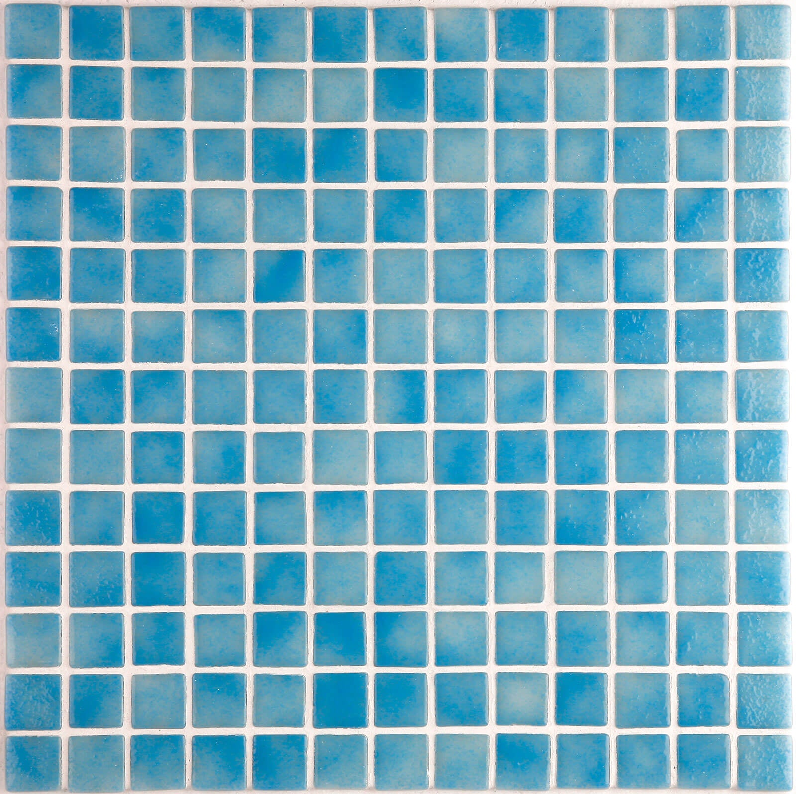 Ezarri Niebla Mosaic Square 25x25mm Glass Gloss Blue 2508-a