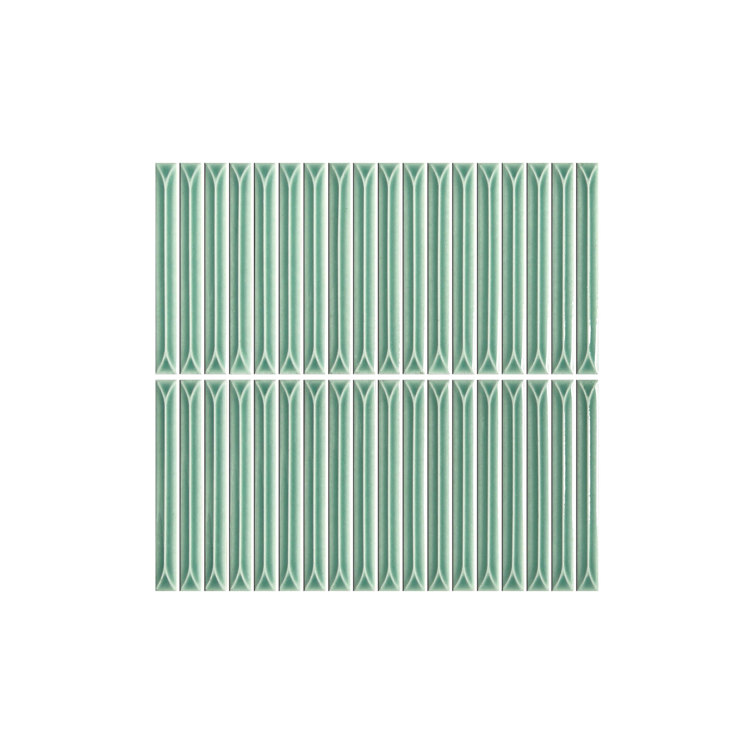 Ukibori Mosaic Kit Kat 15x145mm Porcelain Gloss Frosty Mint